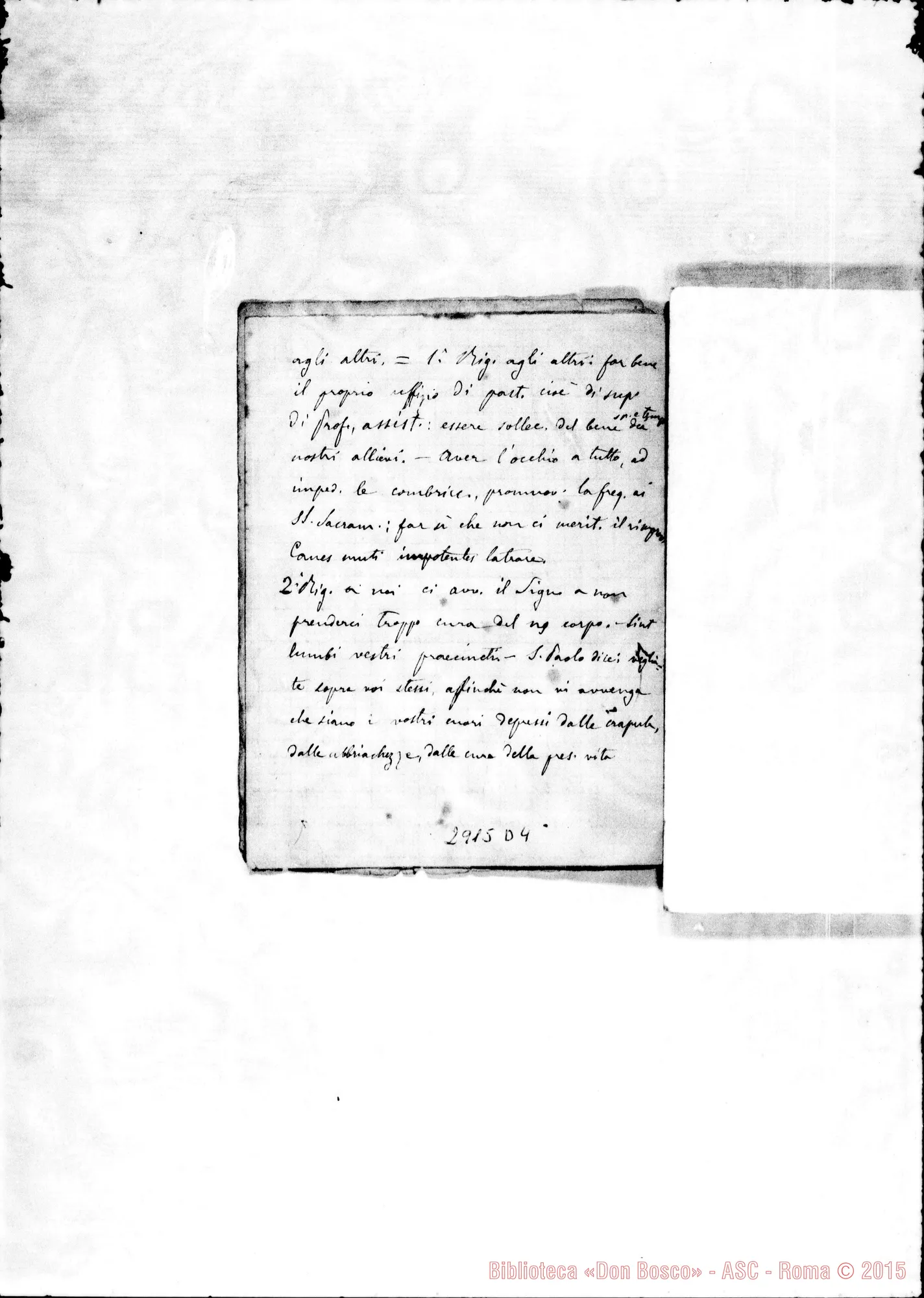 Fotogramma D 4 — Ai confratelli: da ott.1875 ad ago. 1879