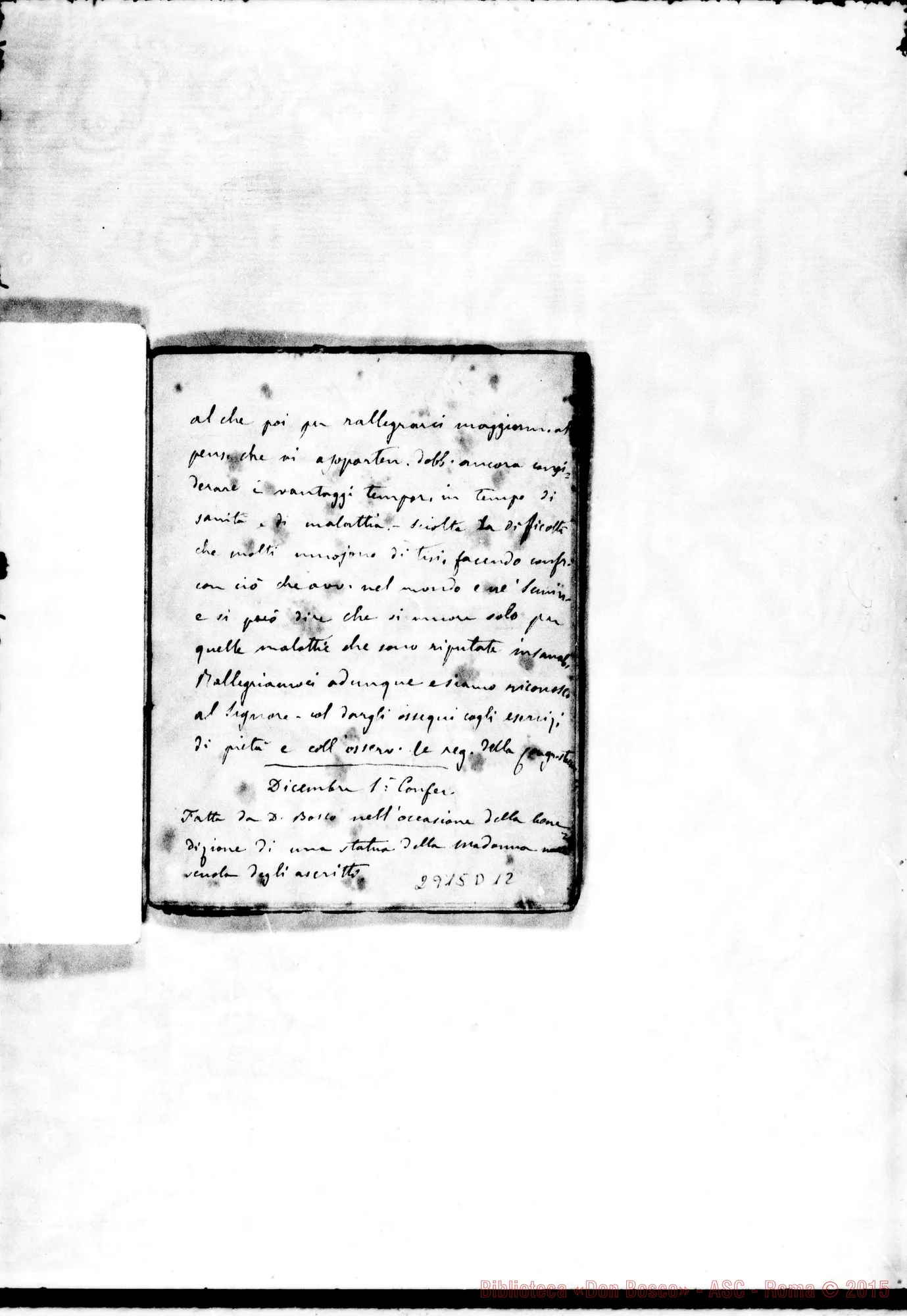 Fotogramma D 12 — Ai confratelli: da ott.1875 ad ago. 1879