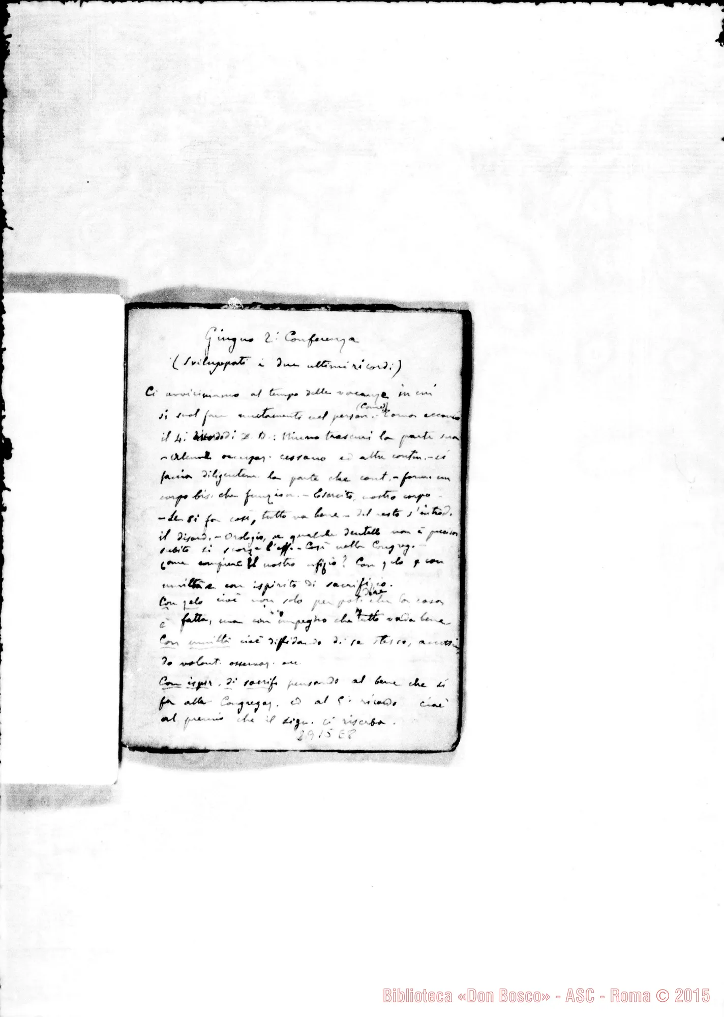 Fotogramma E 8 — Ai confratelli: da ott.1875 ad ago. 1879