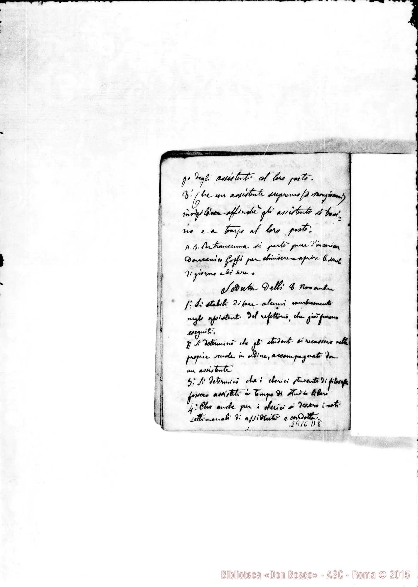 Fotogramma D 8 — Deliberazioni Capitolari: Dal 1866 al 18-12-1870