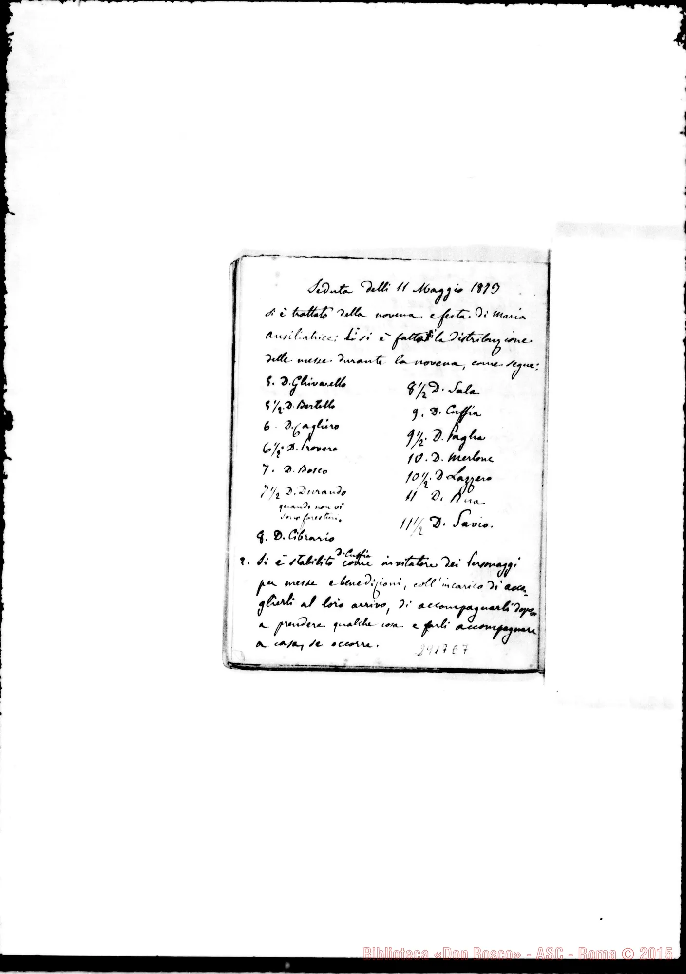 Fotogramma E 7 — Dal 9-11-1871 al 1-11-1873