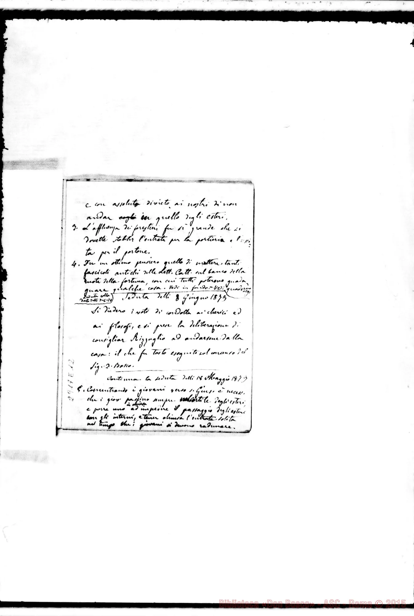 Fotogramma E 12 — Dal 9-11-1871 al 1-11-1873