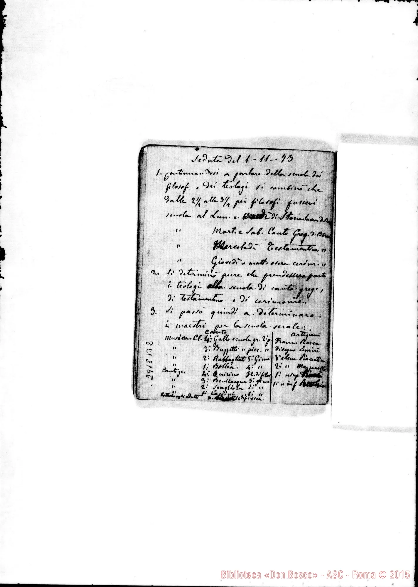Fotogramma B 2 — Dal 9-11-1871 al 1-11-1873