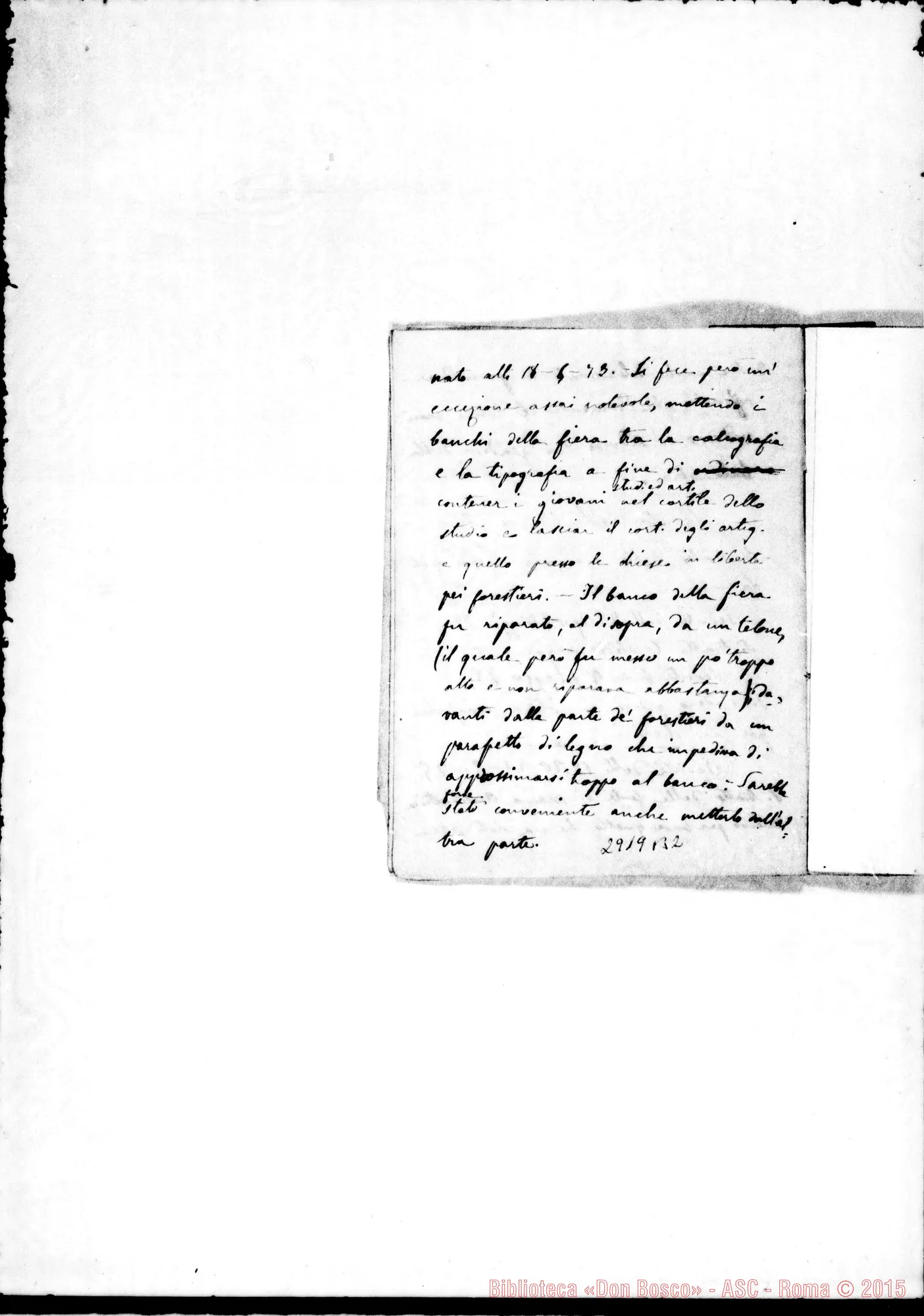 Fotogramma B 2 — Dal 28-03-1875 al 4-06-1876