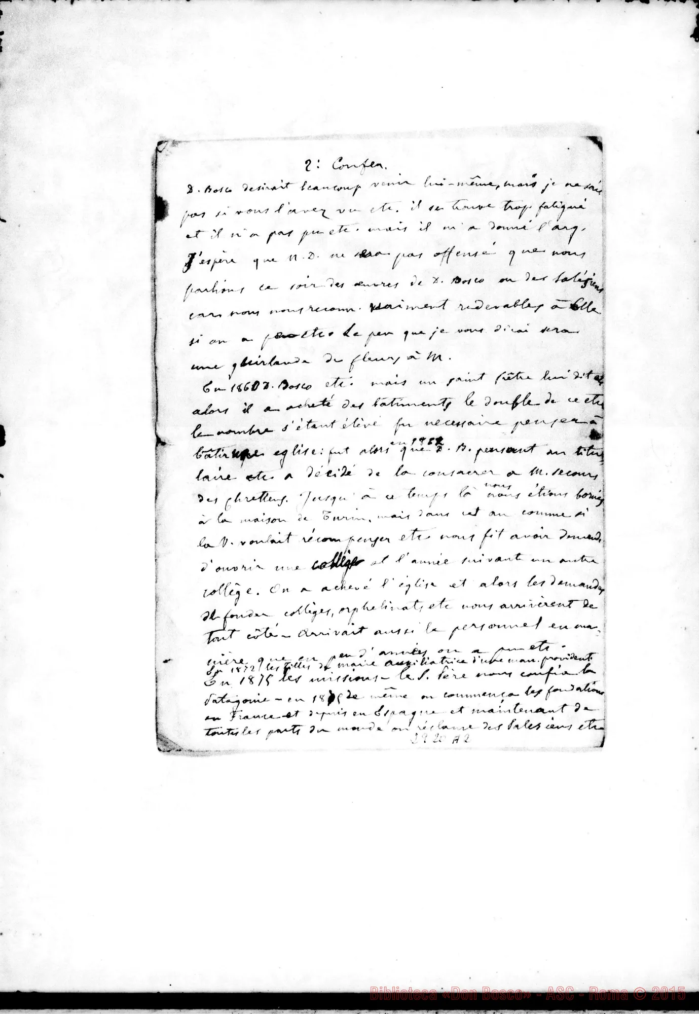 Fotogramma A 2 — Maria, Auxilium Christianorum, ora prò nobis