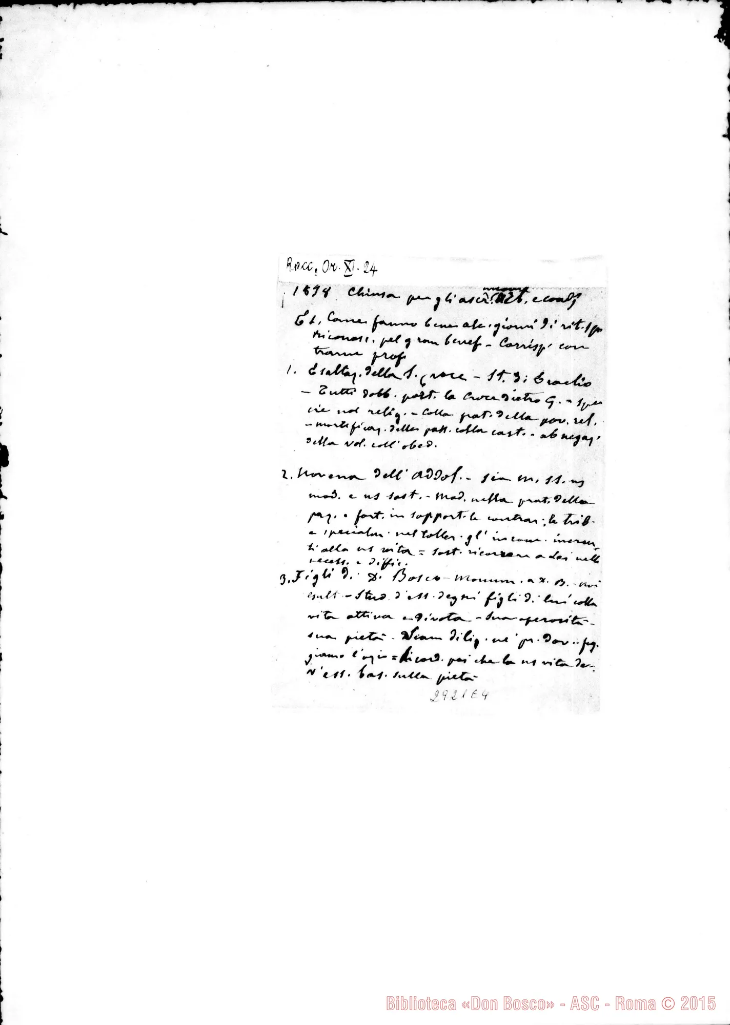 Fotogramma E 4 — Chiusa per gli ascritti E coadiutori. 1898