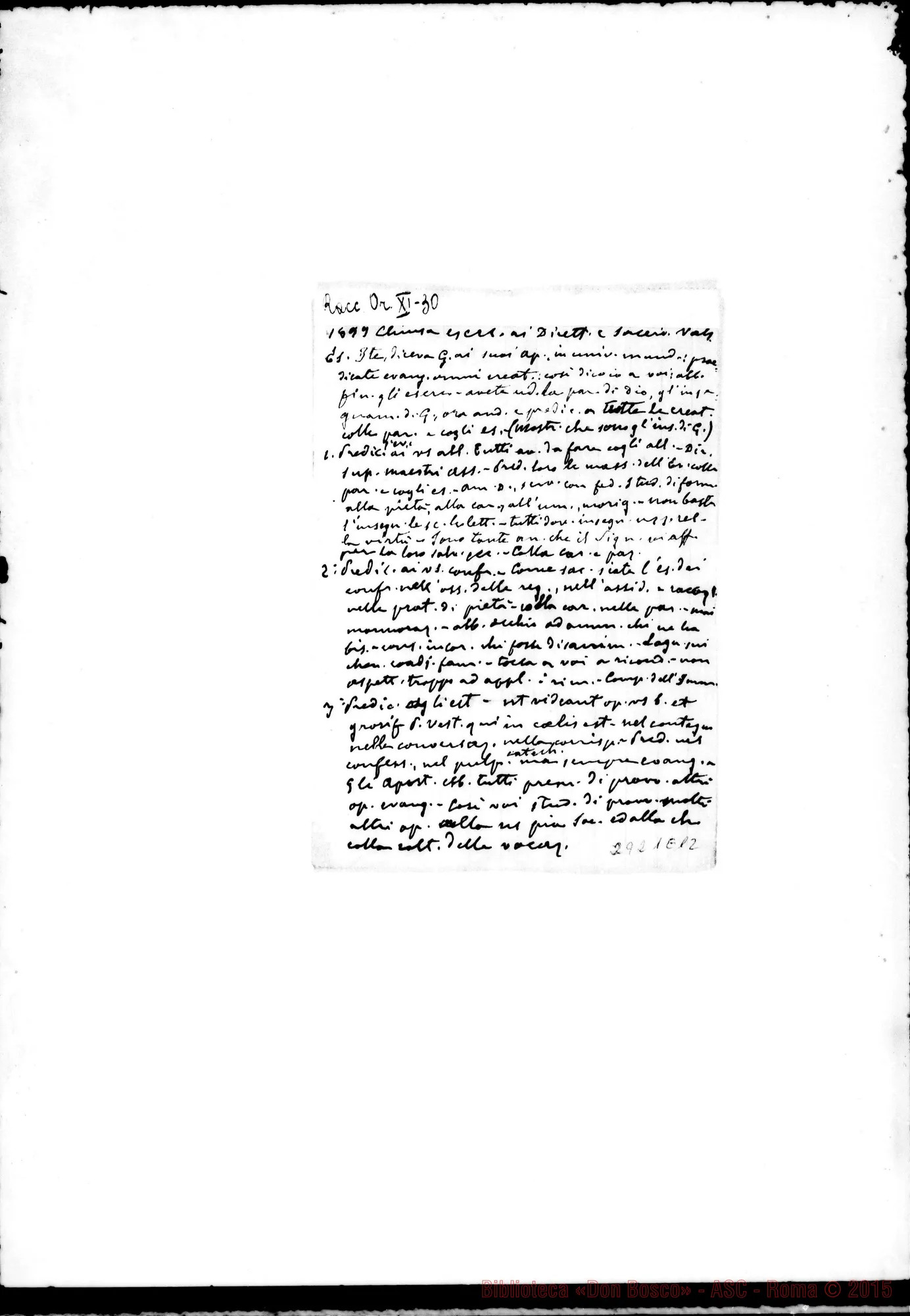 Fotogramma E 12 — Chiusa ai direttori E sacerdoti A Valsalice nel 1899