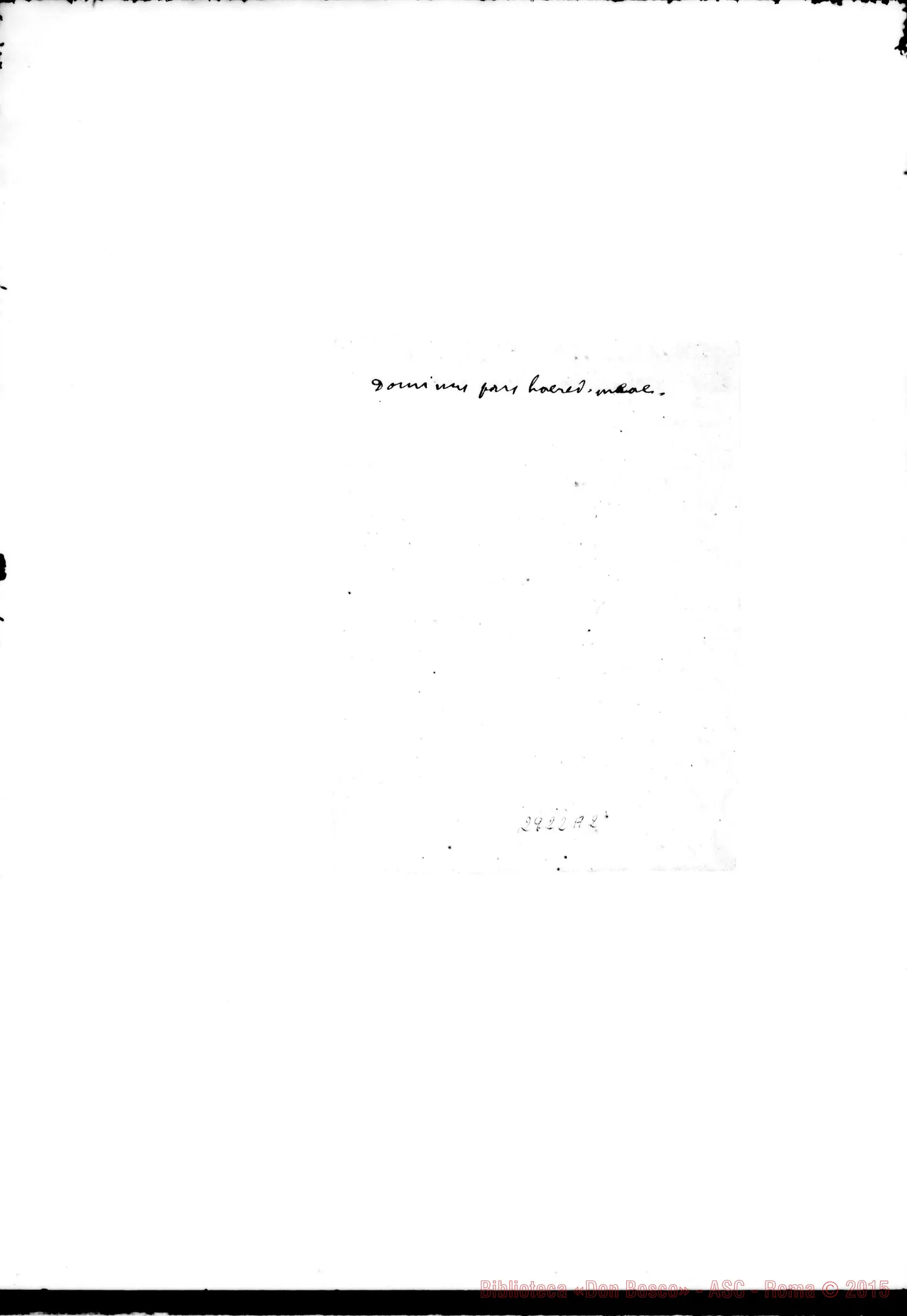 Fotogramma A 2 — Chiusa agli ordinandi nel 1899
