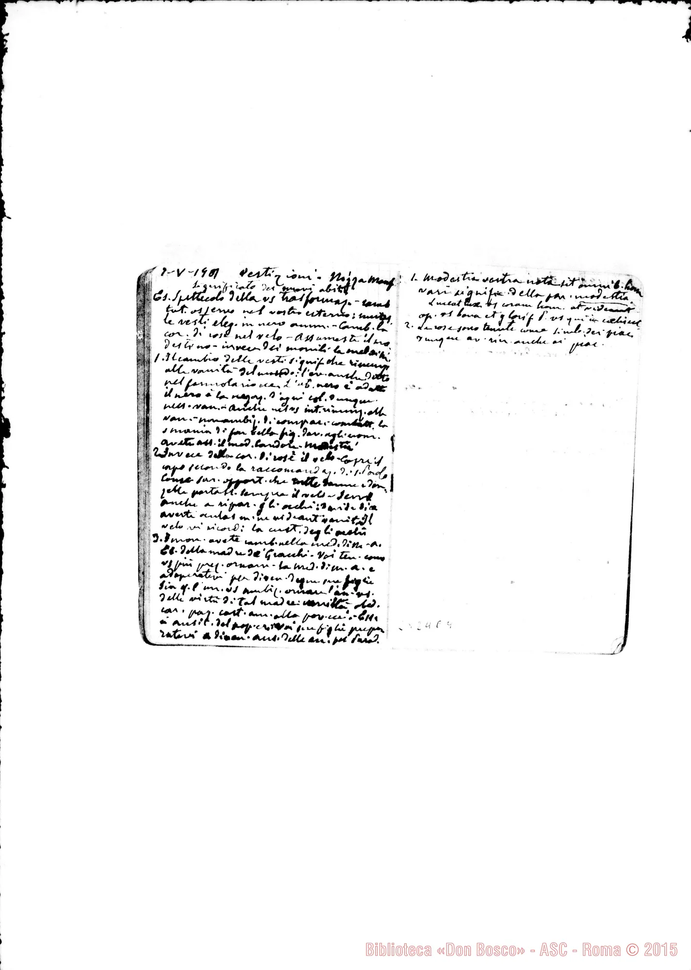 Fotogramma E 4 — Discorsi d’occasione: Dal 9-04-1901 fino al 31-08-1901