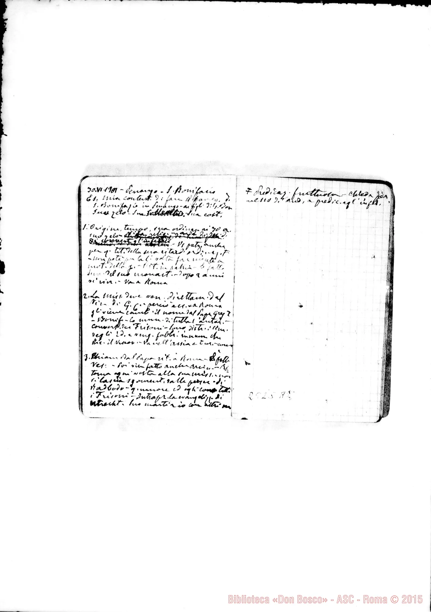 Fotogramma A 2 — Discorsi d’occasione: Dal 9-04-1901 fino al 31-08-1901