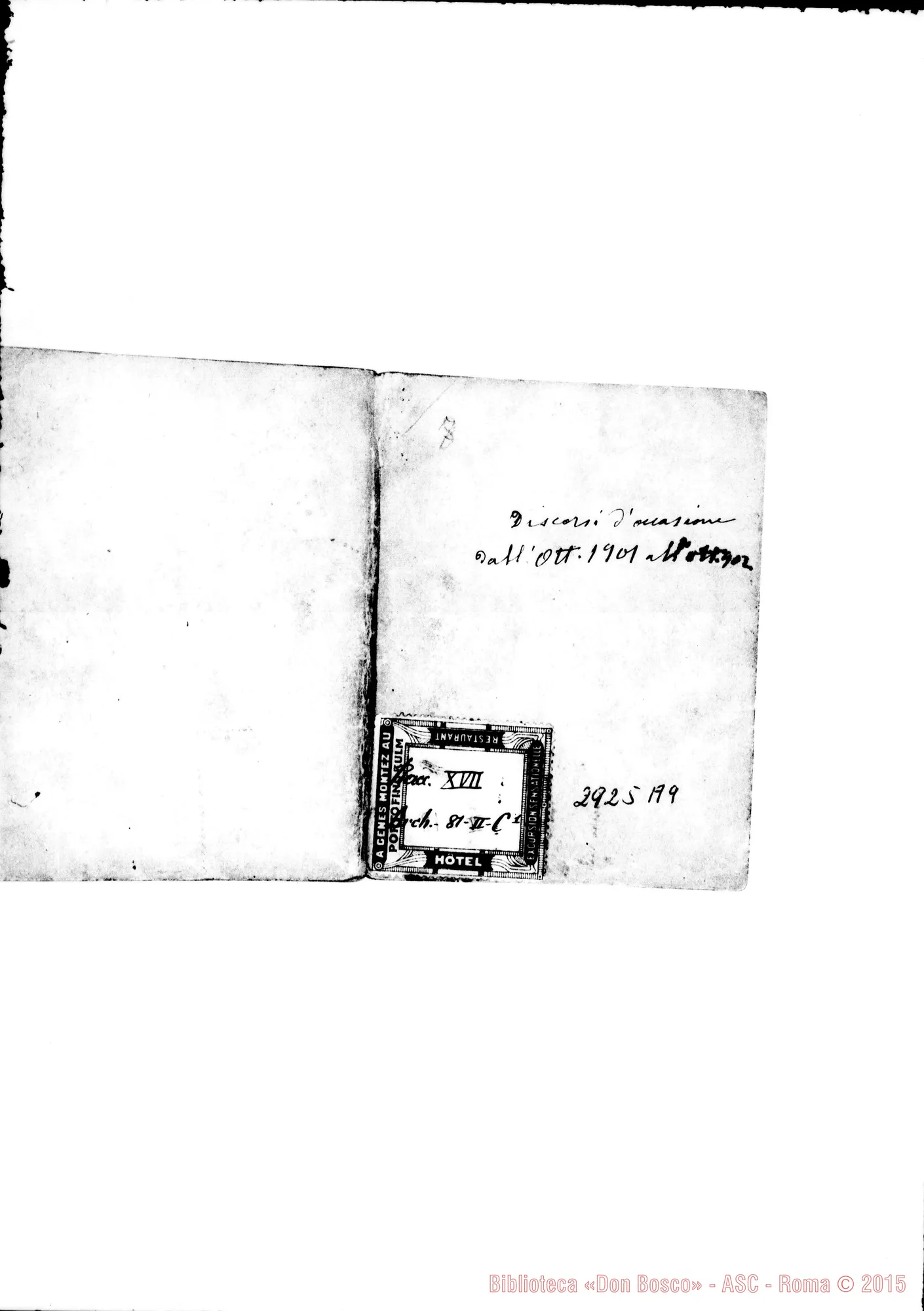 Fotogramma A 9 — Da ott. 1901 fino A ott. 1902