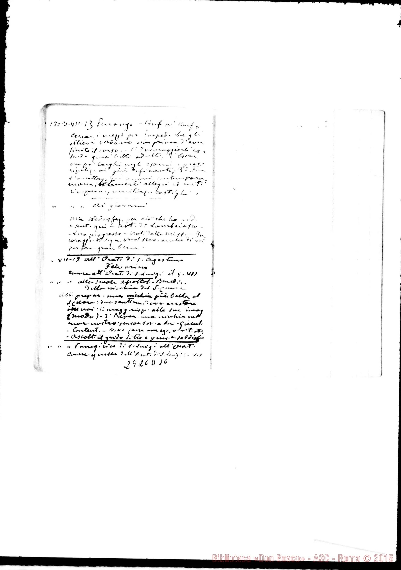 Fotogramma D 10 — Da ott. 1902 fino al 2-07-1905