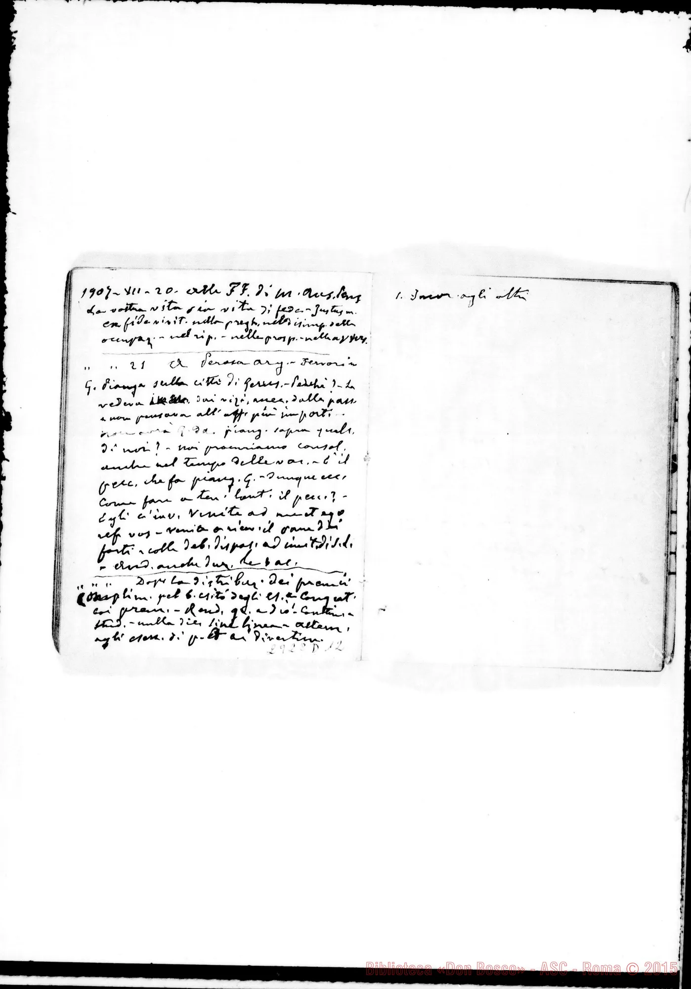 Fotogramma D 12 — Dal 13-04-1907 fino al 24-05-1908