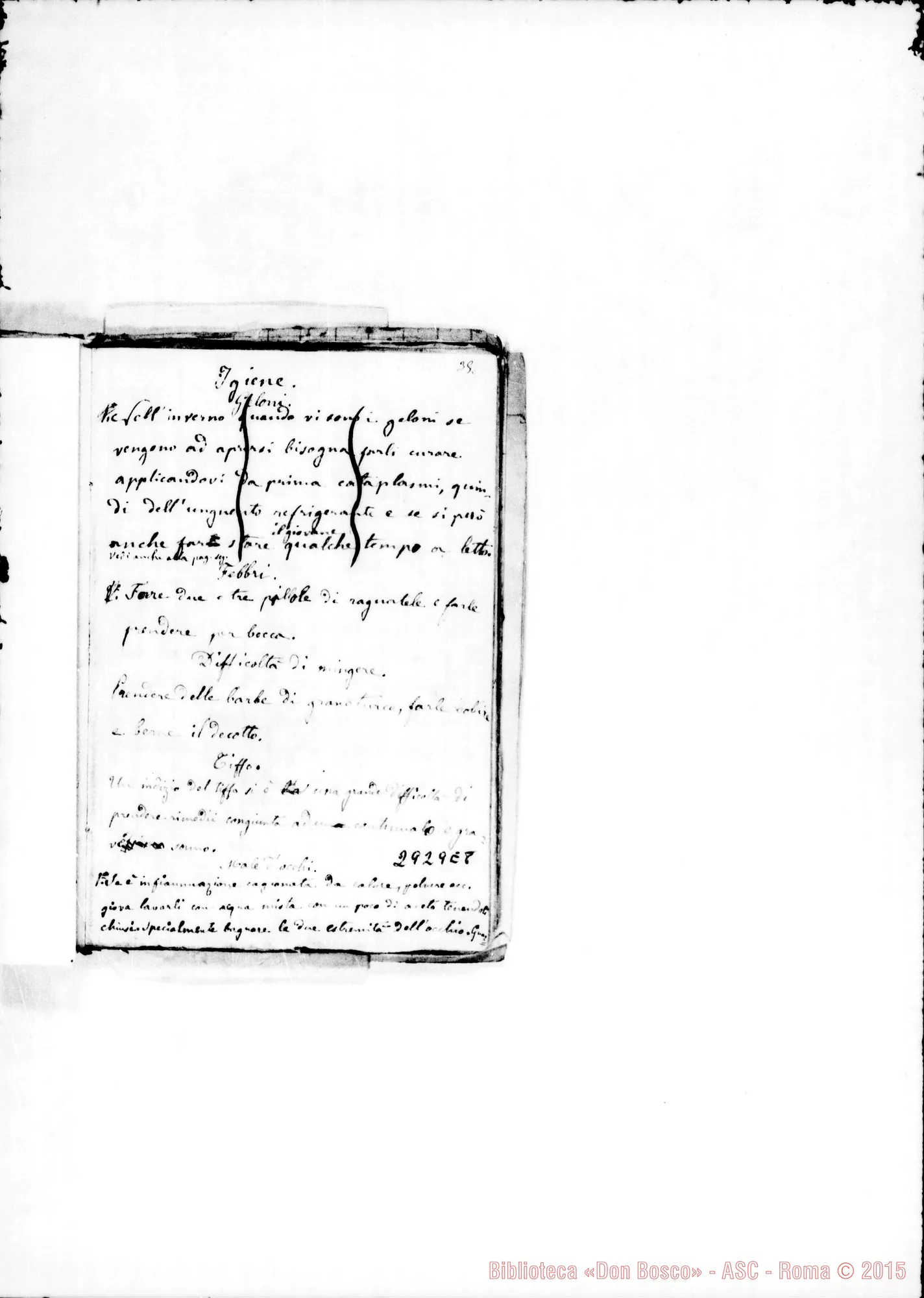 Fotogramma E 8 — Libro dell’esperienza. Comincia con l’incendi dell’Oratorio dell’Angelo Custode E finisce con avvisi per le vacanze