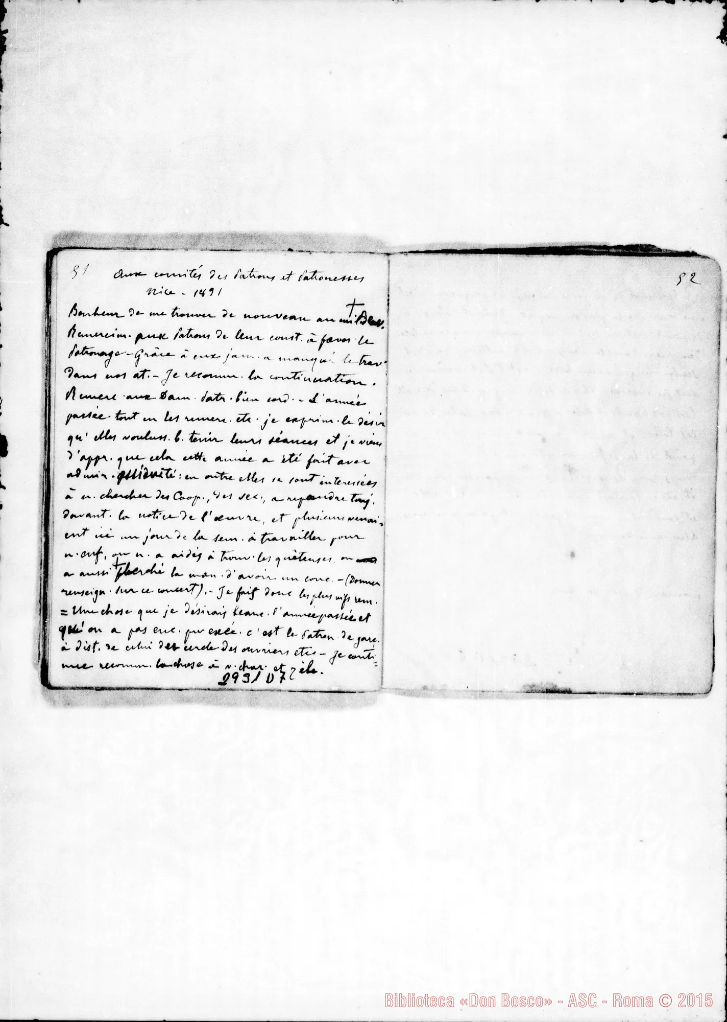 Fotogramma D 7 — Aux comités des Patrons et Patronesses Nice 1891