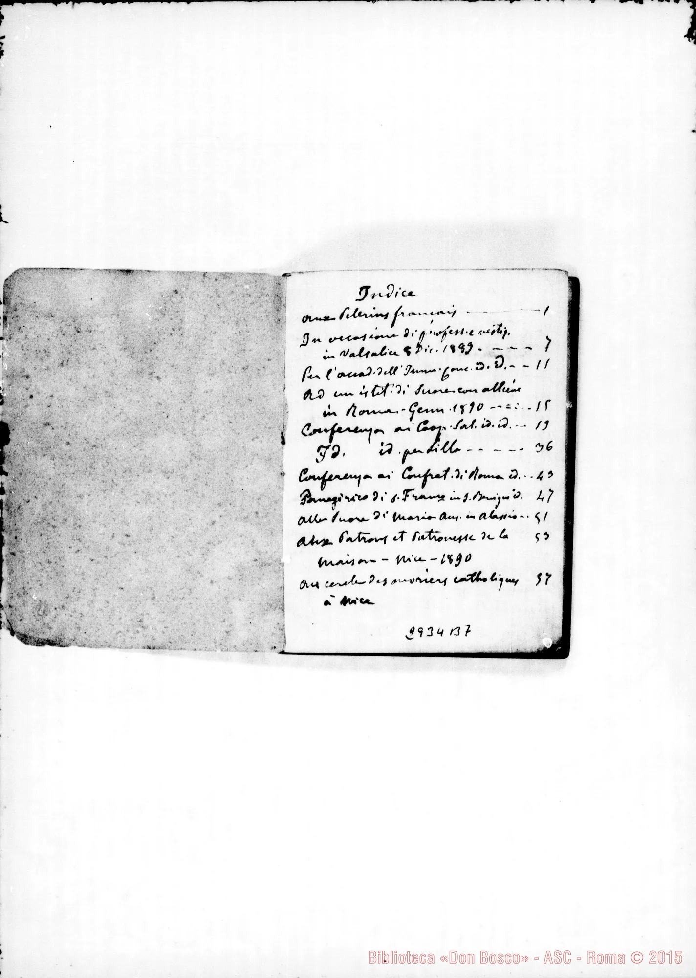 Fotogramma B 7 — Discorsi di circostanza: Aux pèlerins français Vestizione chiericale