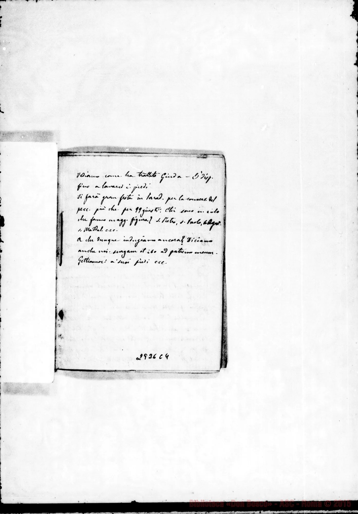 Fotogramma C 4 — Appunti di esercizi predicati A Borgo Cornalese nel 1872-73