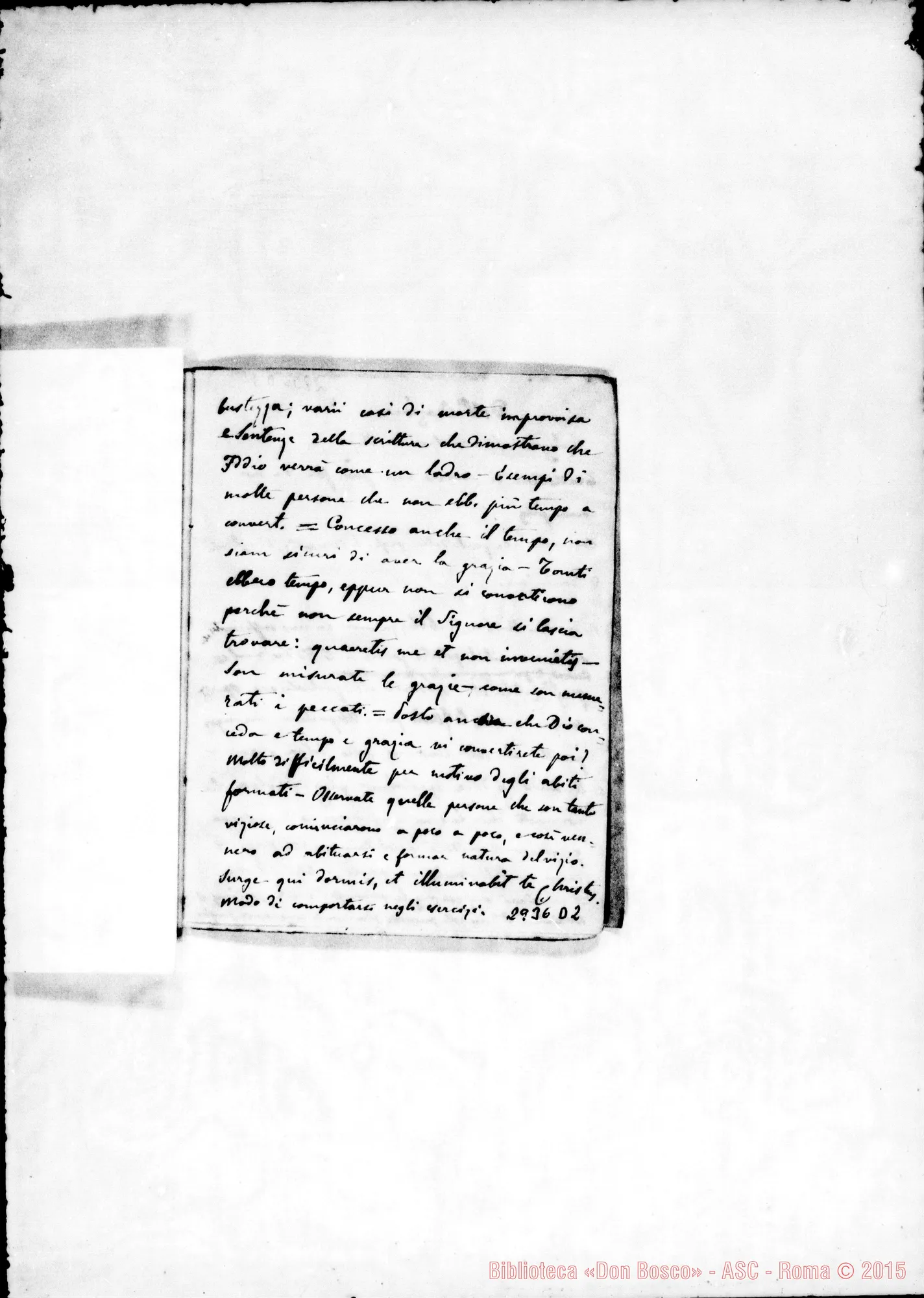 Fotogramma D 2 — Triduo di esercizi A S. Anna nel 1875