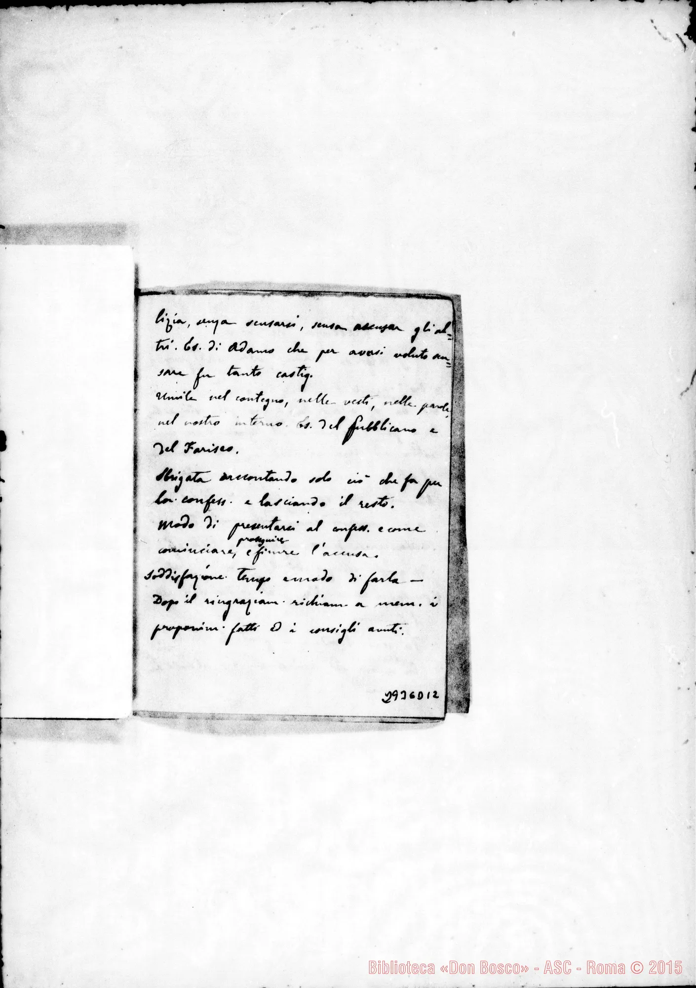 Fotogramma D 12 — Triduo di esercizi A S. Anna nel 1875