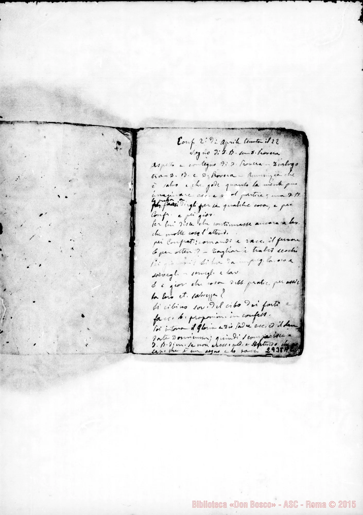 Fotogramma A 2 — Conferenze: Dal 22-04-1883 fino ad agosto 1884