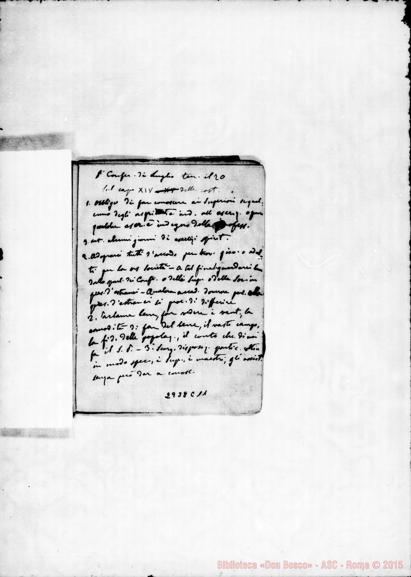 Fotogramma C 11 — Conferenze: Dal 22-04-1883 fino ad agosto 1884
