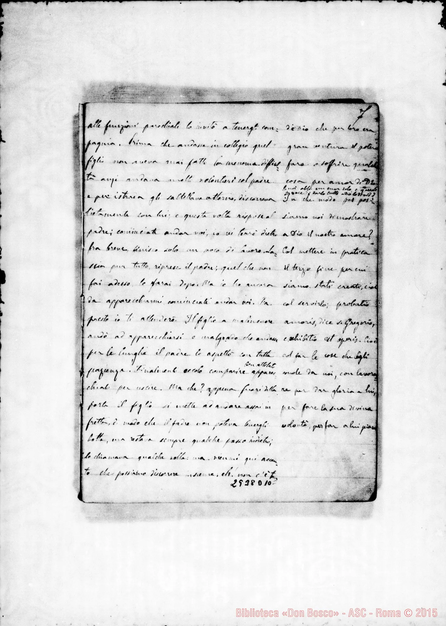 Fotogramma D 10 — Esercizi spirituali: Quaderno 1