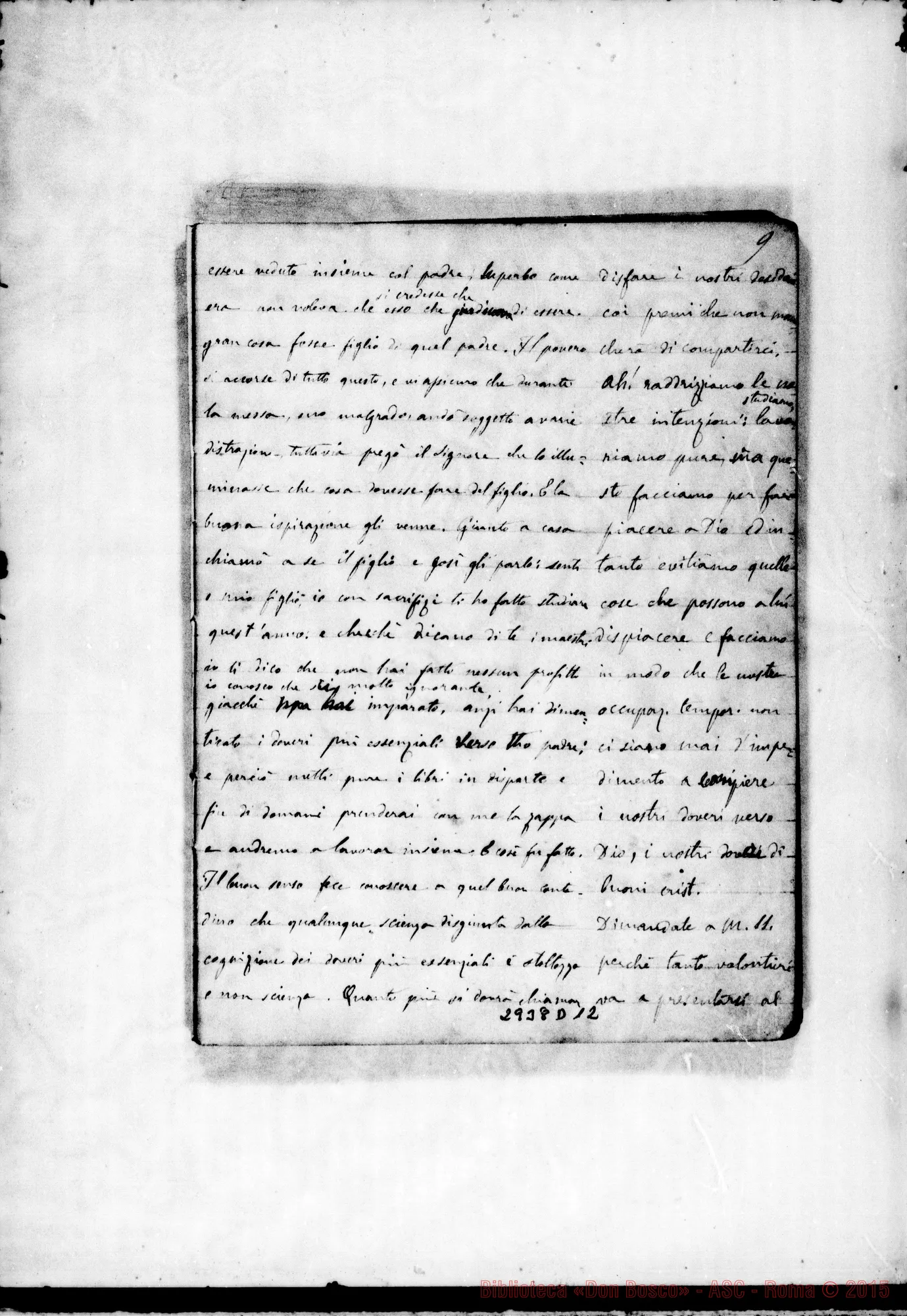 Fotogramma D 12 — Esercizi spirituali: Quaderno 1