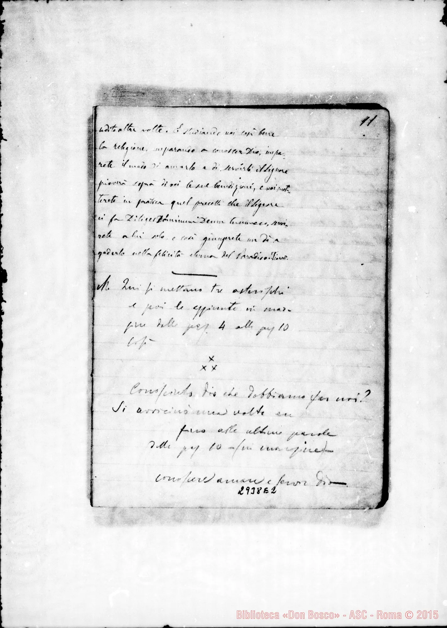 Fotogramma E 2 — Esercizi spirituali: Quaderno 1