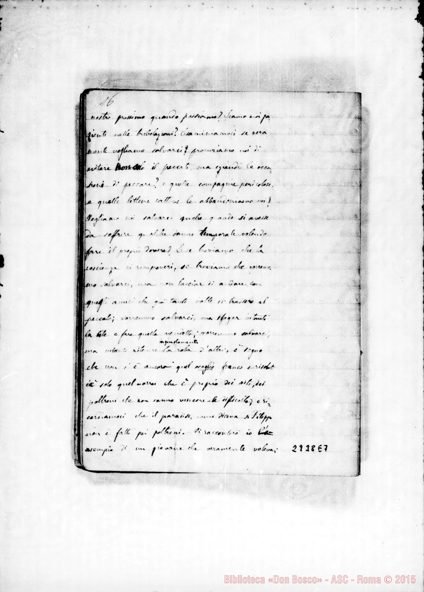 Fotogramma E 7 — Esercizi spirituali: Quaderno 1