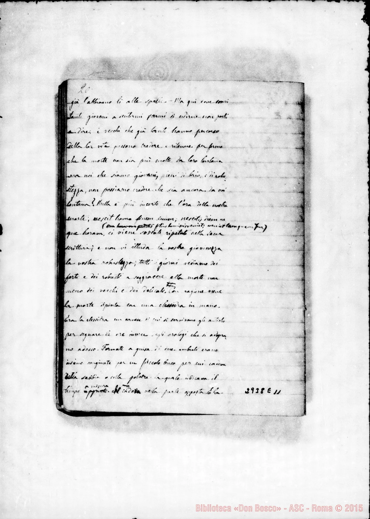 Fotogramma E 11 — Esercizi spirituali: Quaderno 1