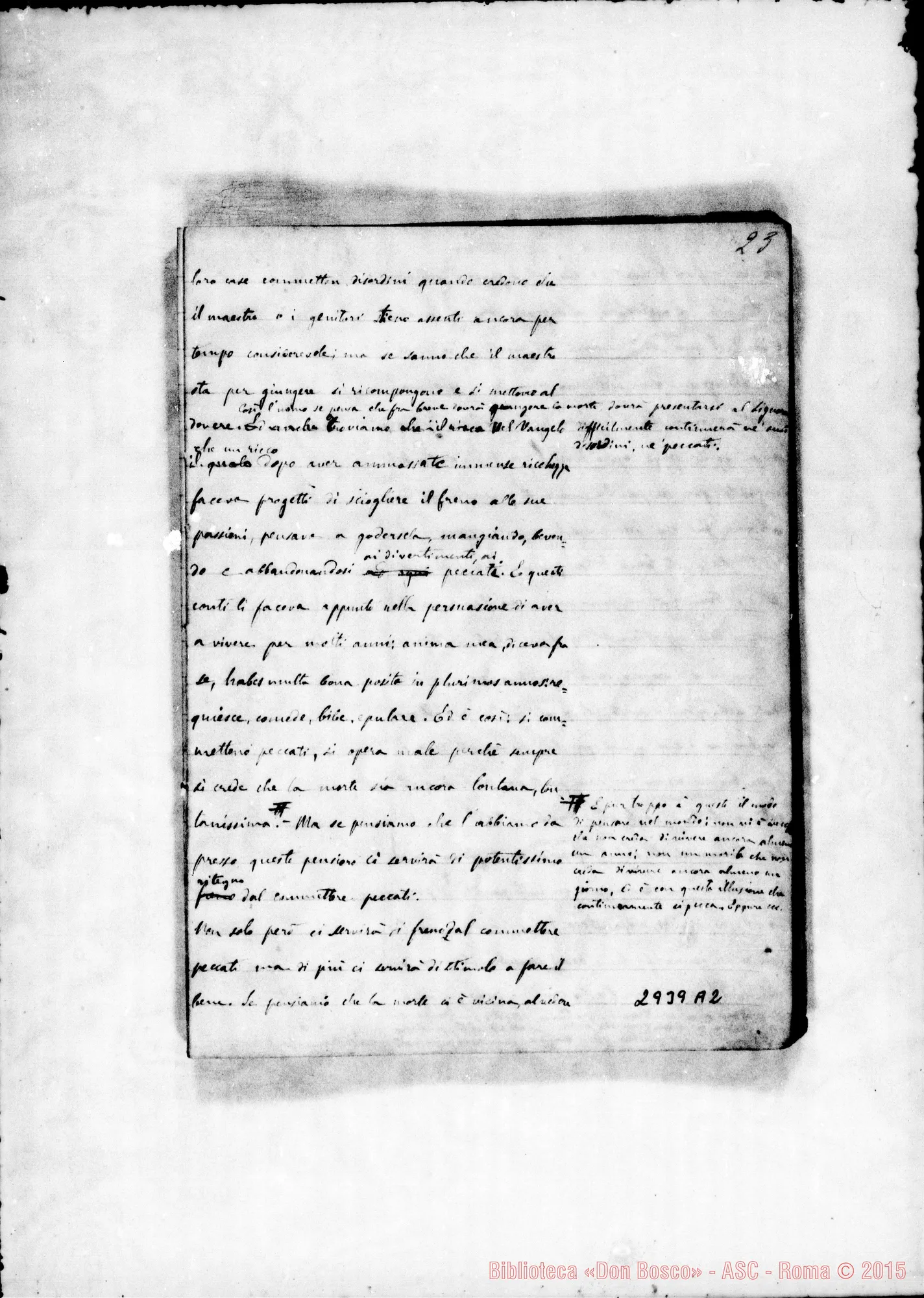 Fotogramma A 2 — Esercizi spirituali: Quaderno 1