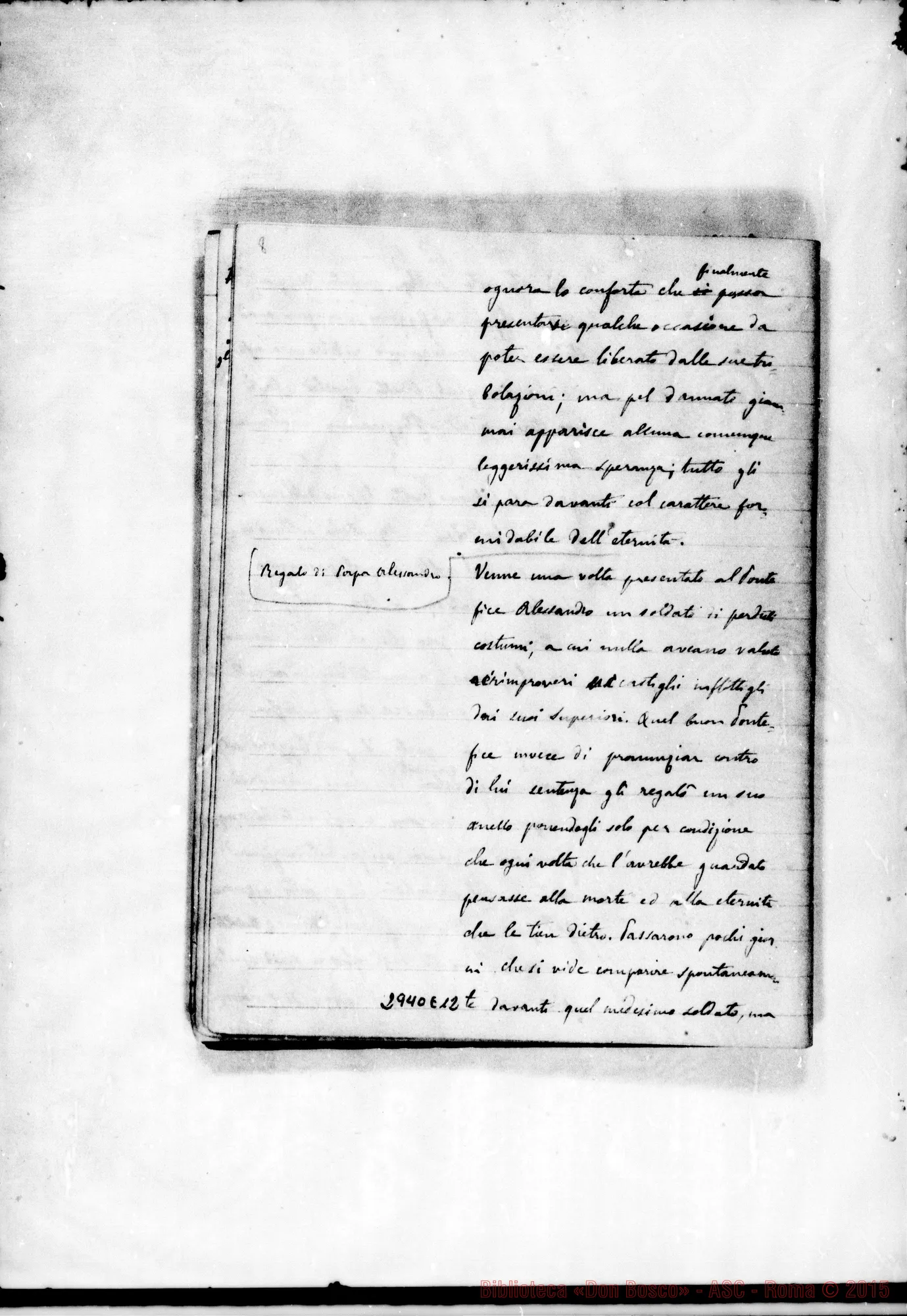 Fotogramma E 12 — Quaderno 3