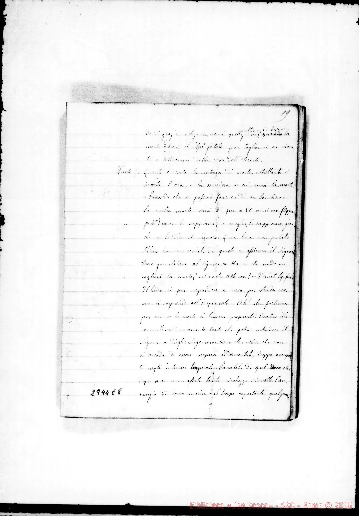 Fotogramma E 8 — Quaderno 7