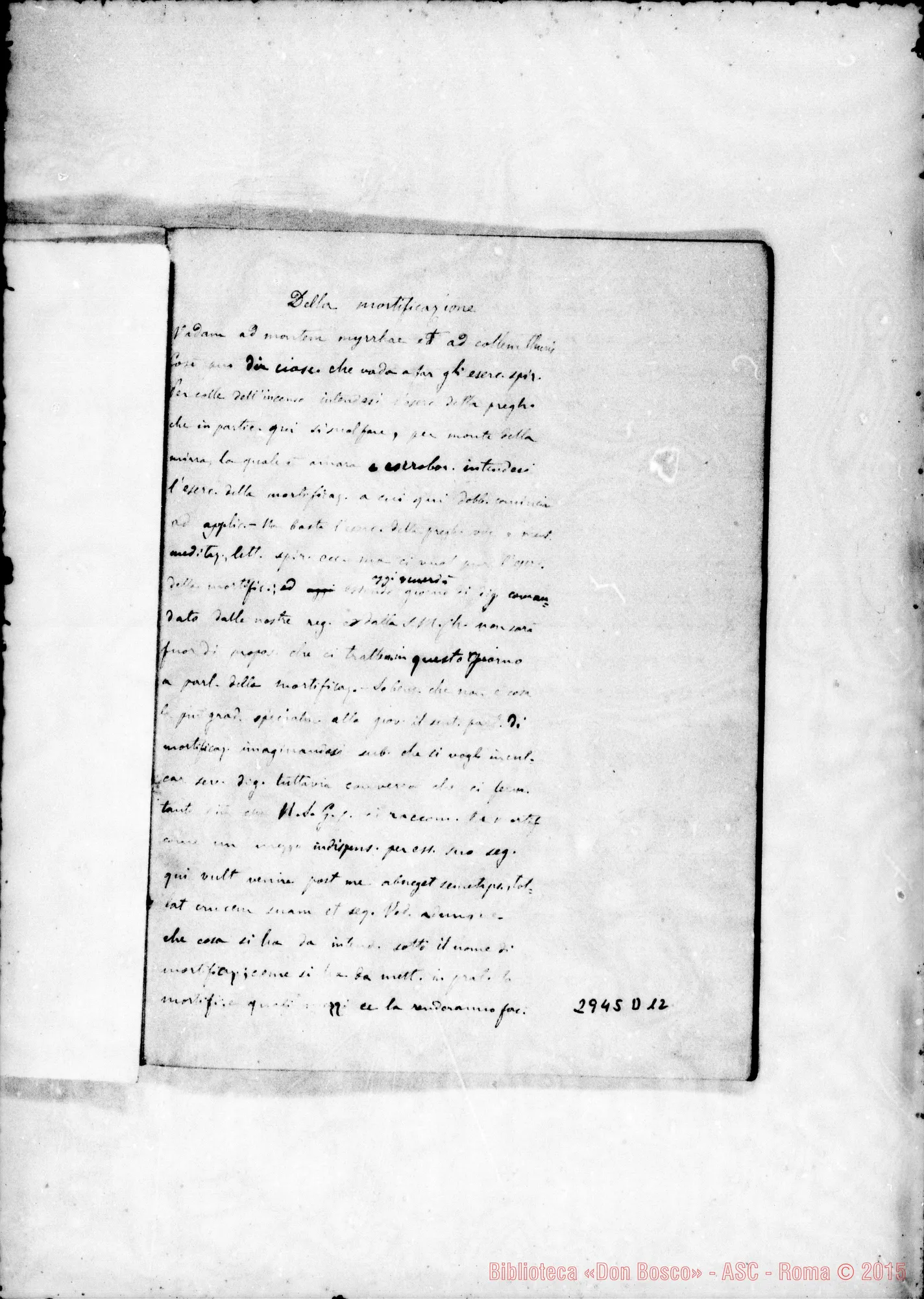 Fotogramma D 12 — Quaderno 8
