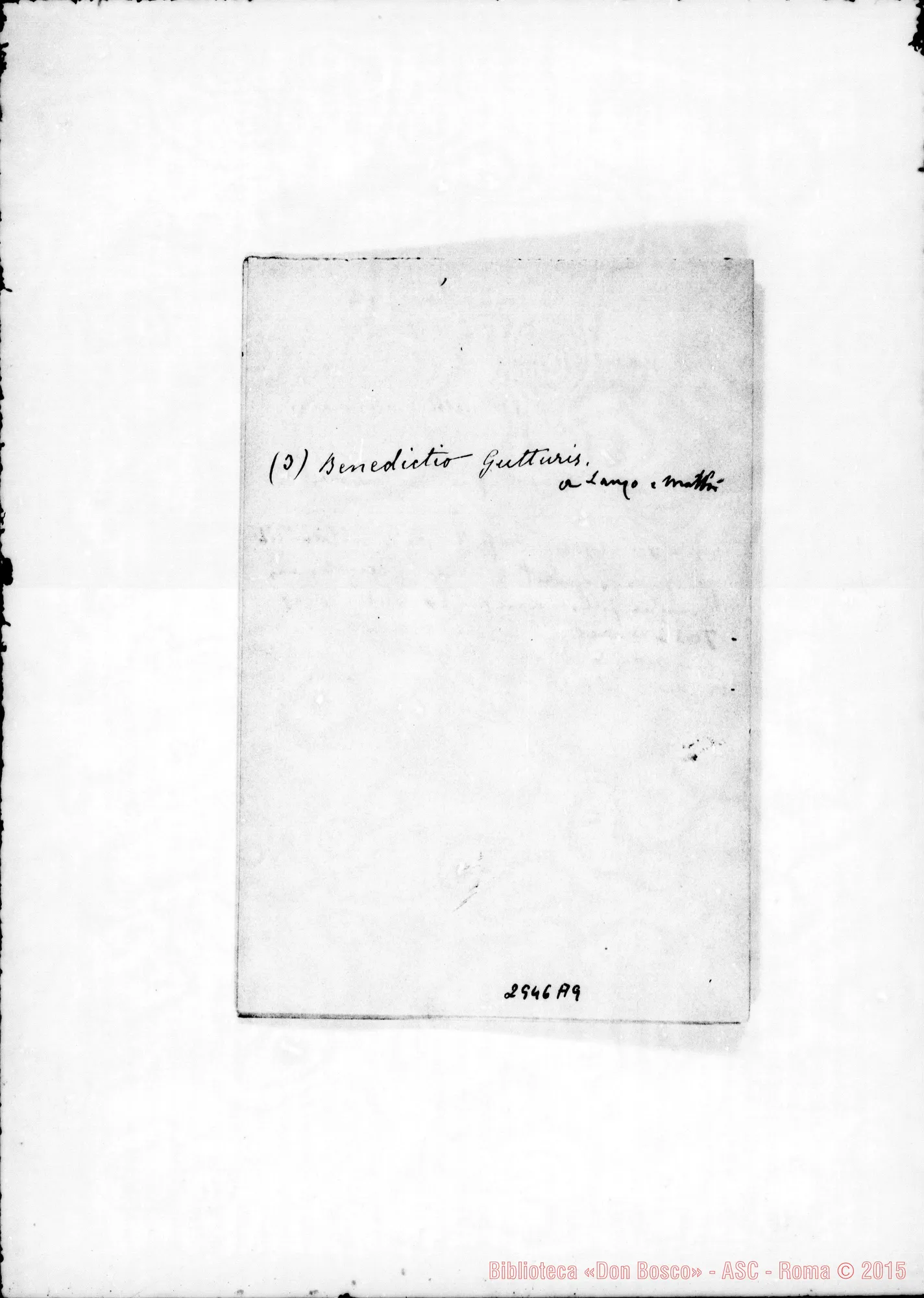 Fotogramma A 9 — Conferenze ai confratelli: 1905-1910