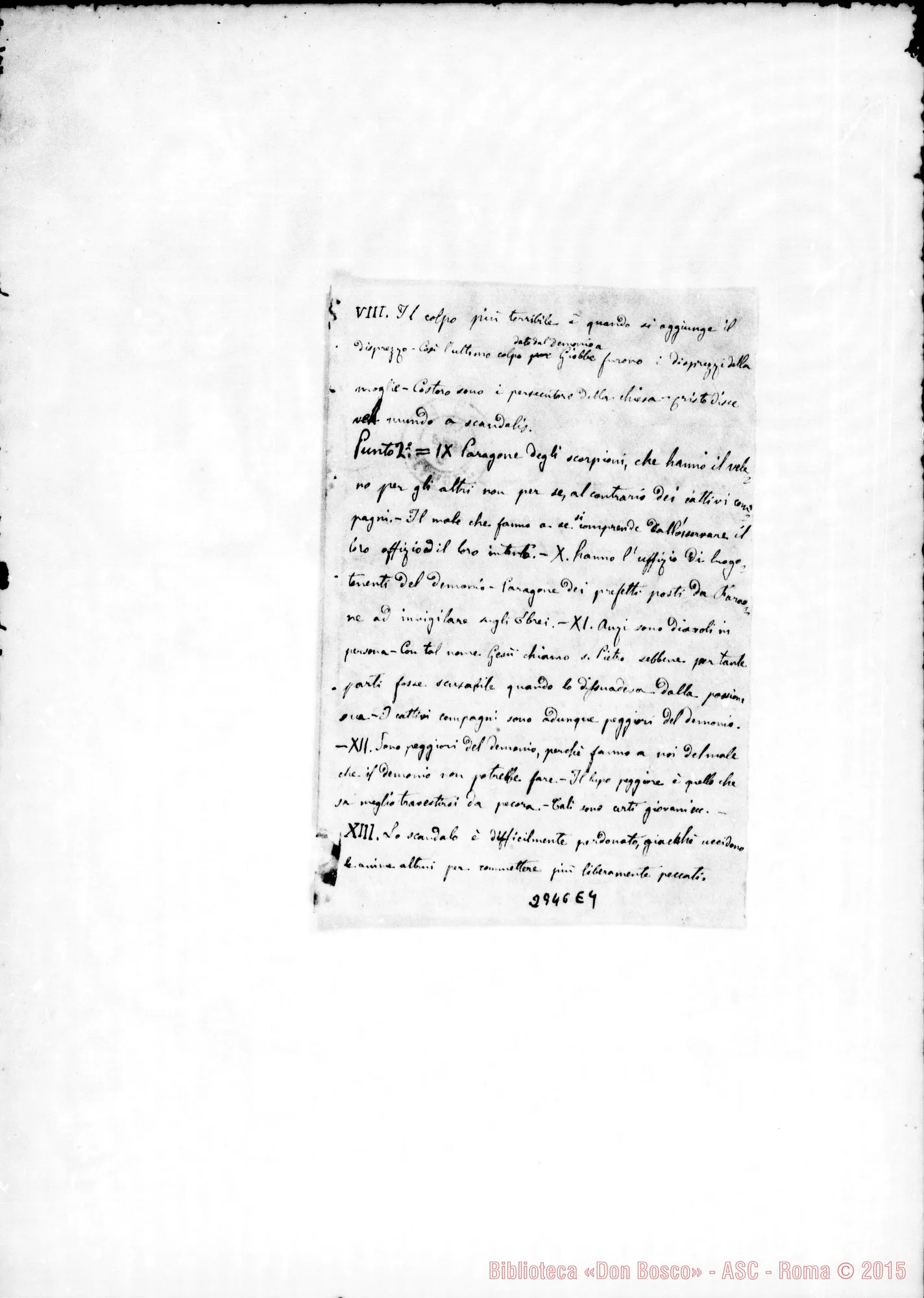 Fotogramma E 4 — Prediche, panegirici, discorsi di circostanza…