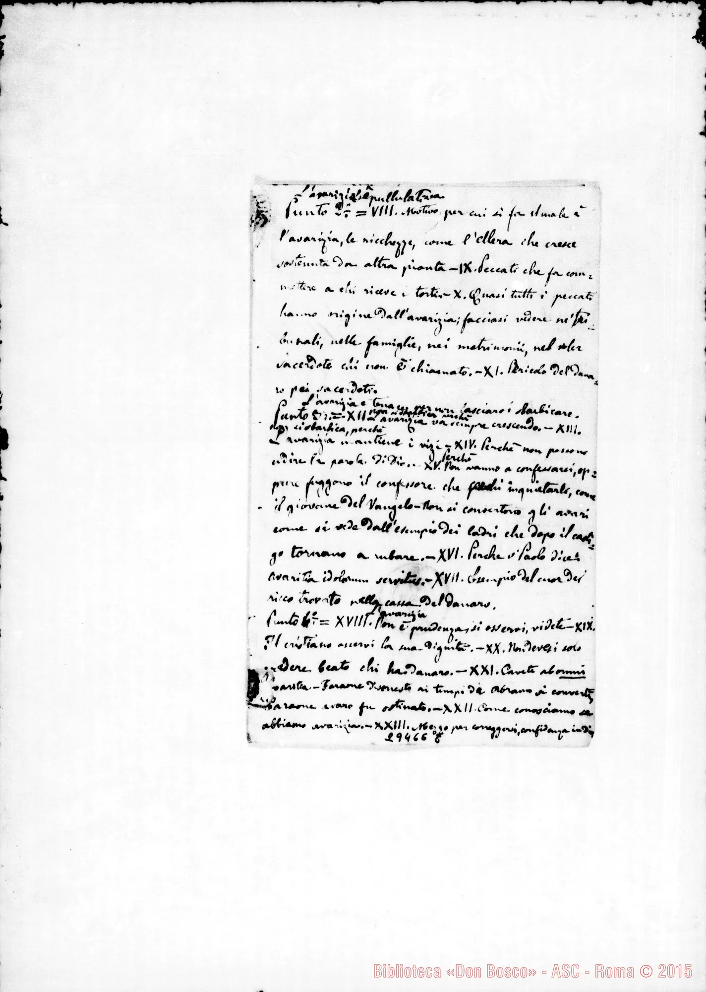 Fotogramma E 8 — Prediche, panegirici, discorsi di circostanza…