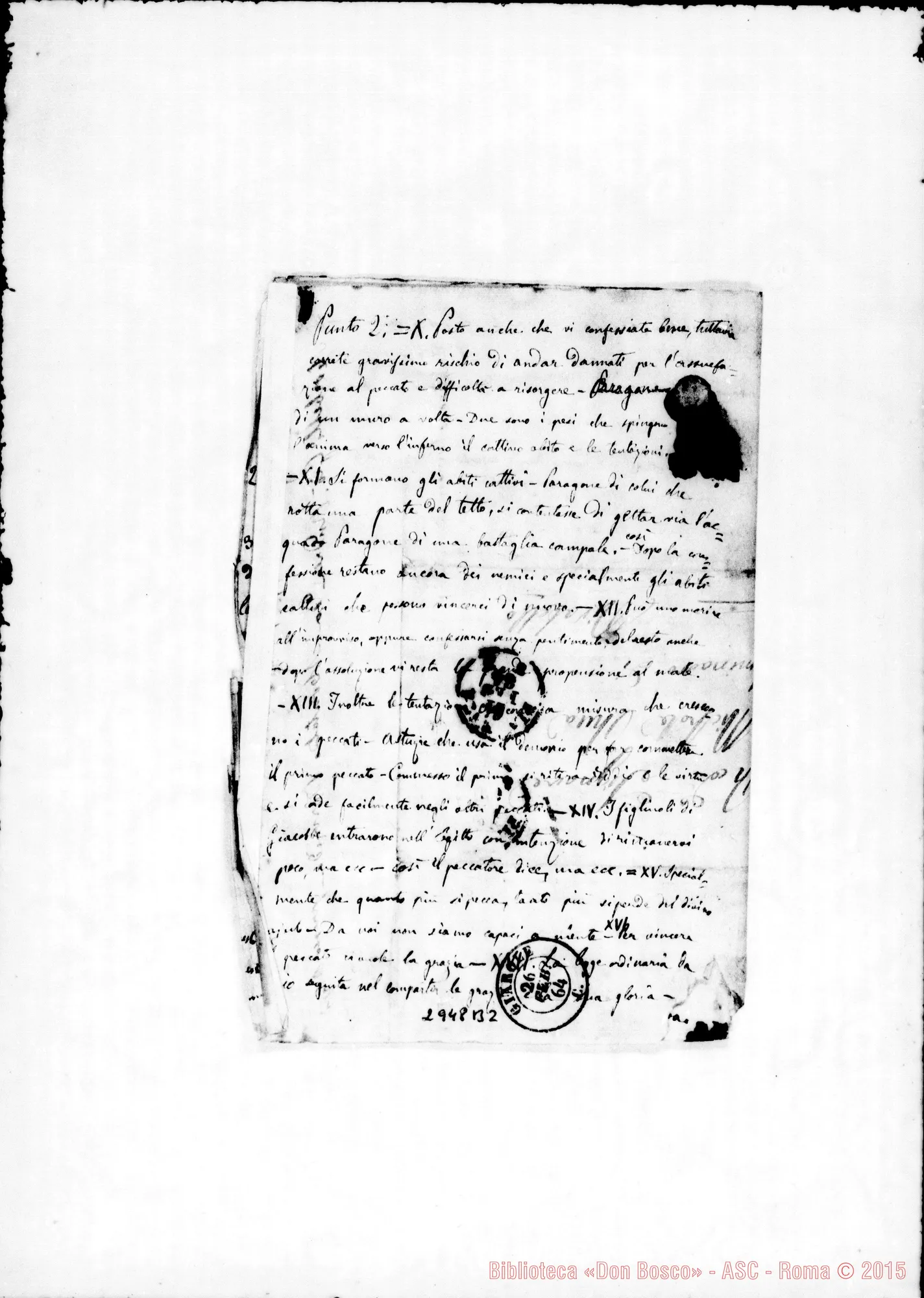 Fotogramma B 2 — Prediche, panegirici, discorsi di circostanza…