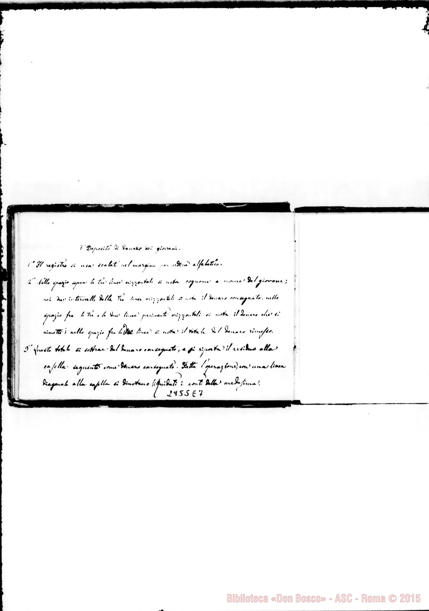Fotogramma E 7 — Visite, norme, relazioni su varie Case fino all’anno 1885. Tutto ms. Rua