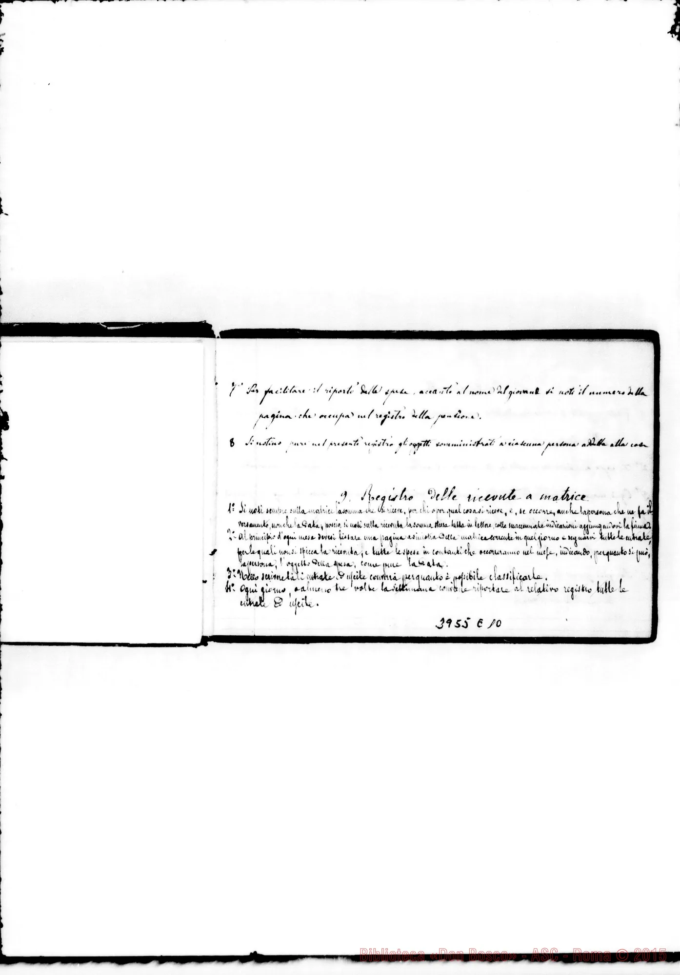 Fotogramma E 10 — Visite, norme, relazioni su varie Case fino all’anno 1885. Tutto ms. Rua