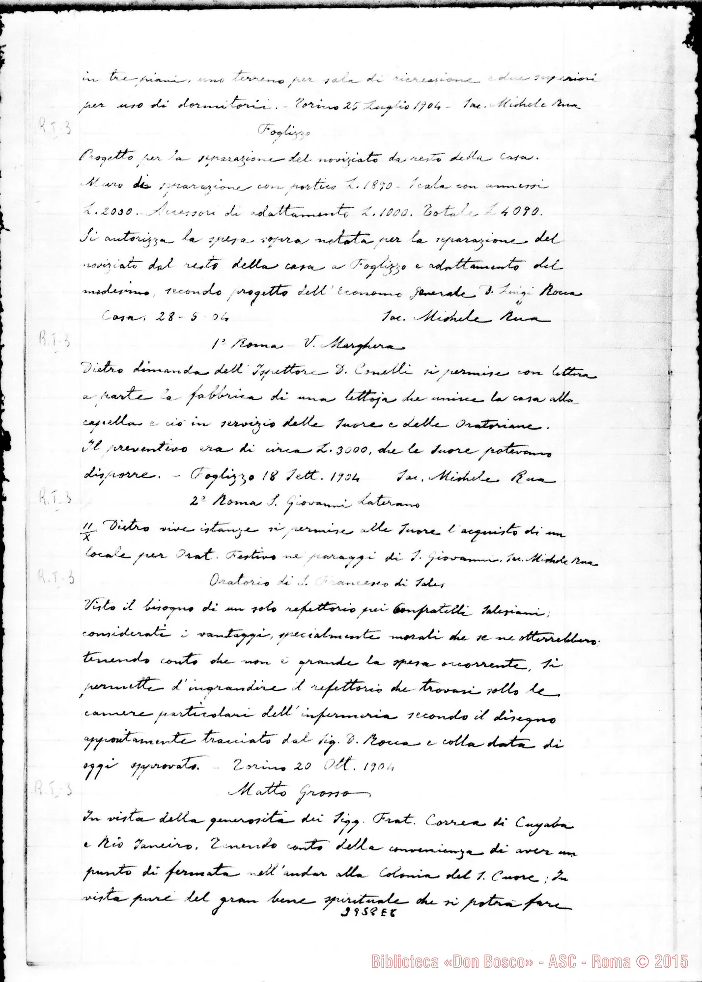 Fotogramma E 8 — Permessi di fabbricazioni E di provviste straordinarie da lug.1887 fino al 6-07-1902. Copia in ms. di Balestra