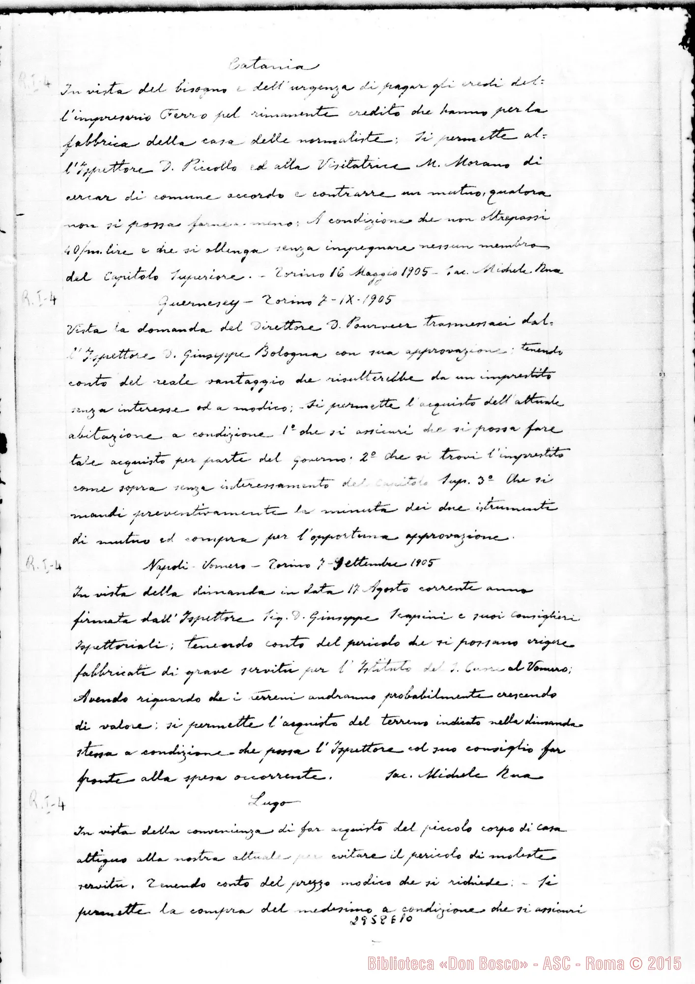 Fotogramma E 10 — Permessi di fabbricazioni E di provviste straordinarie da lug.1887 fino al 6-07-1902. Copia in ms. di Balestra