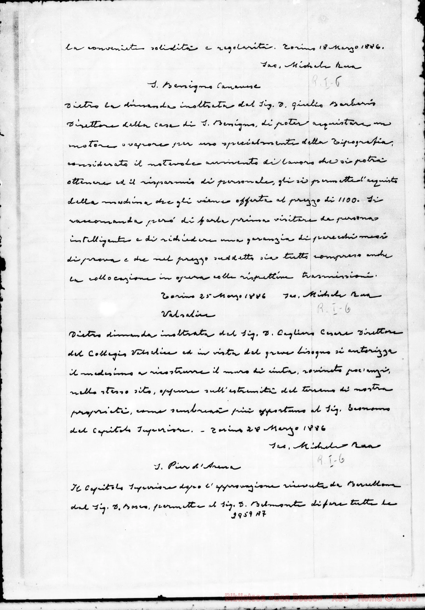 Fotogramma A 7 — Permessi di fabbricazioni E di provviste straordinarie da lug.1887 fino al 6-07-1902. Copia in ms. di Balestra