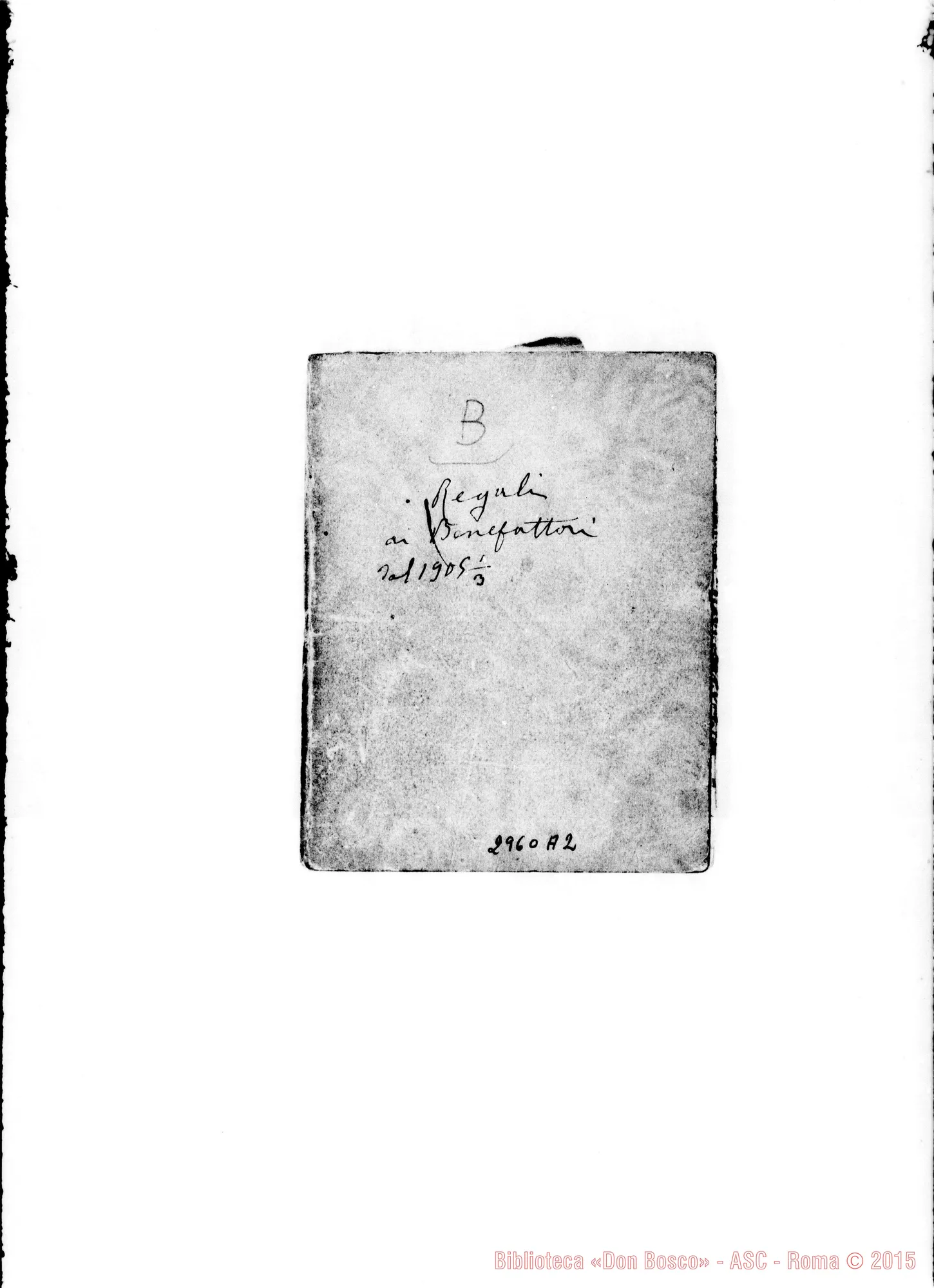 Fotogramma A 2 — Regali ai benefattori, dal marzo 1905