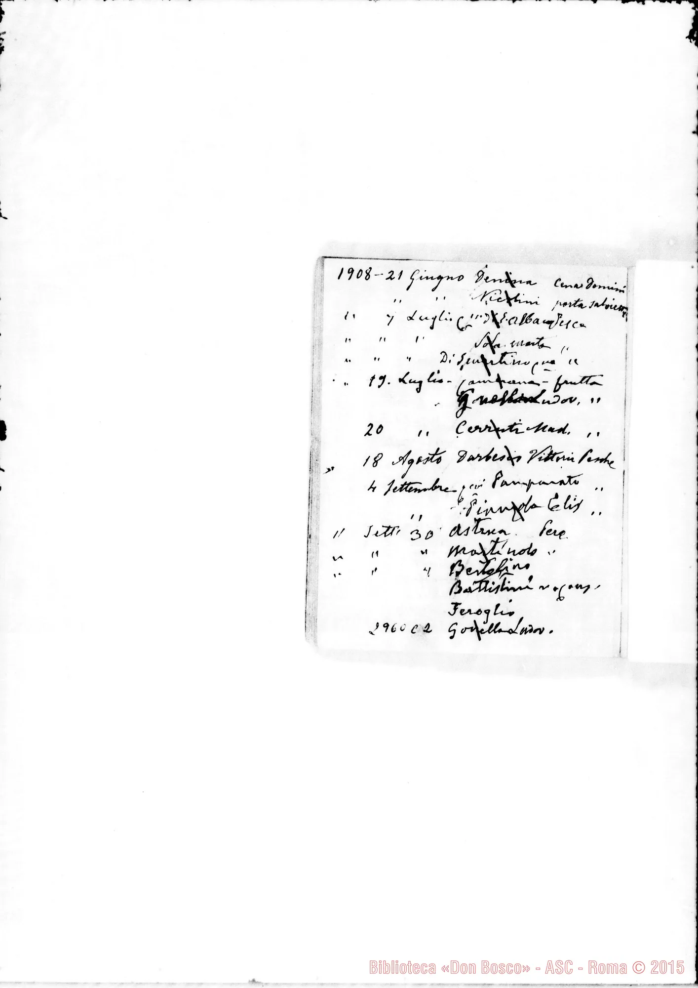 Fotogramma C 2 — Regali ai benefattori, dal marzo 1905