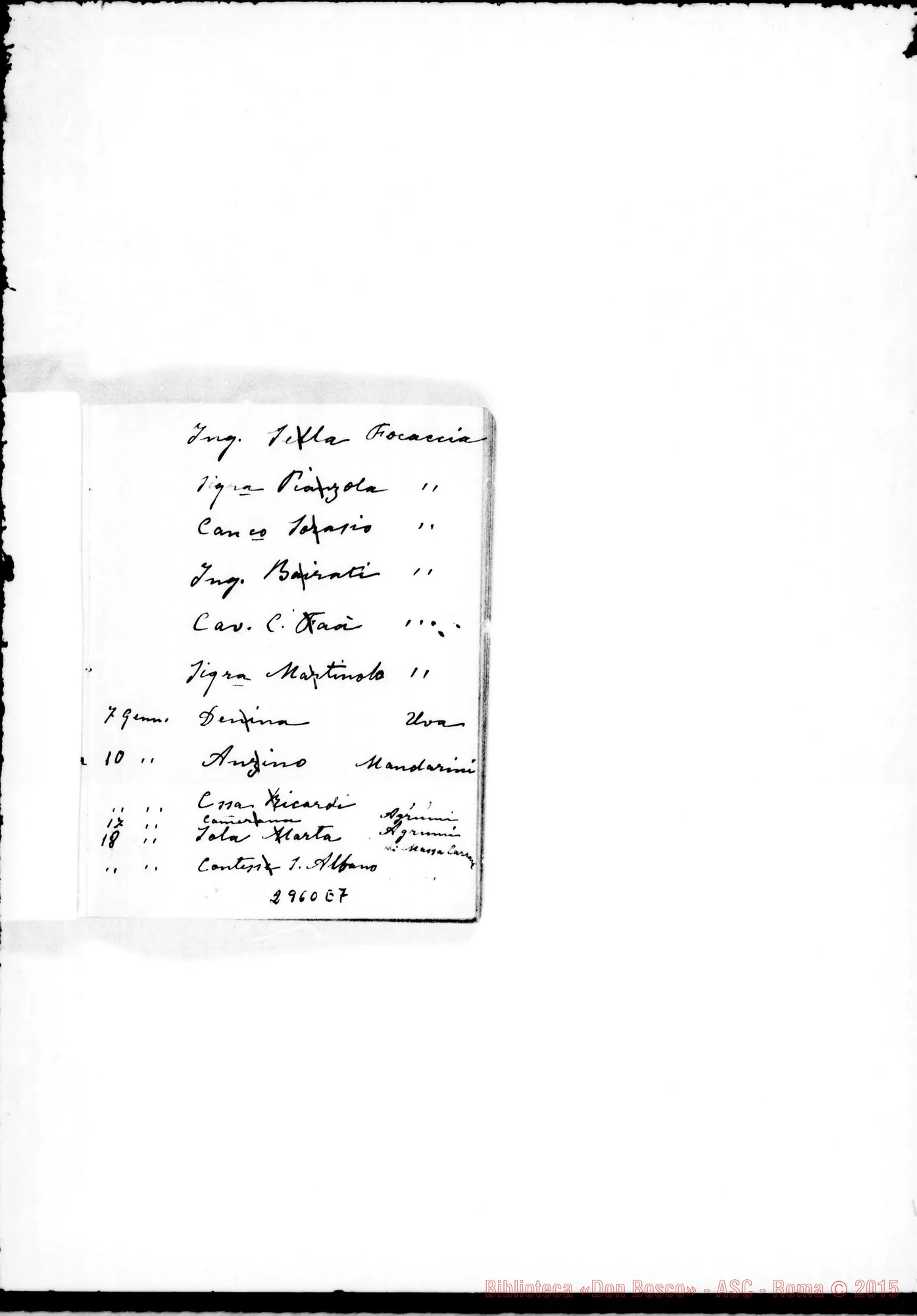 Fotogramma E 7 — Regali ai benefattori, dal marzo 1905