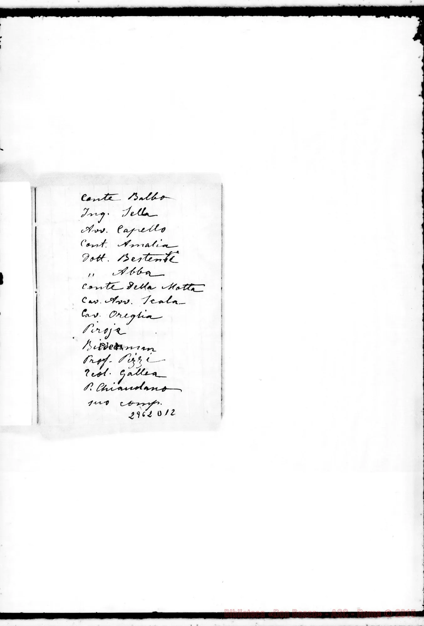 Fotogramma D 12 — Invitati A pranzo dall* 8-07-1906