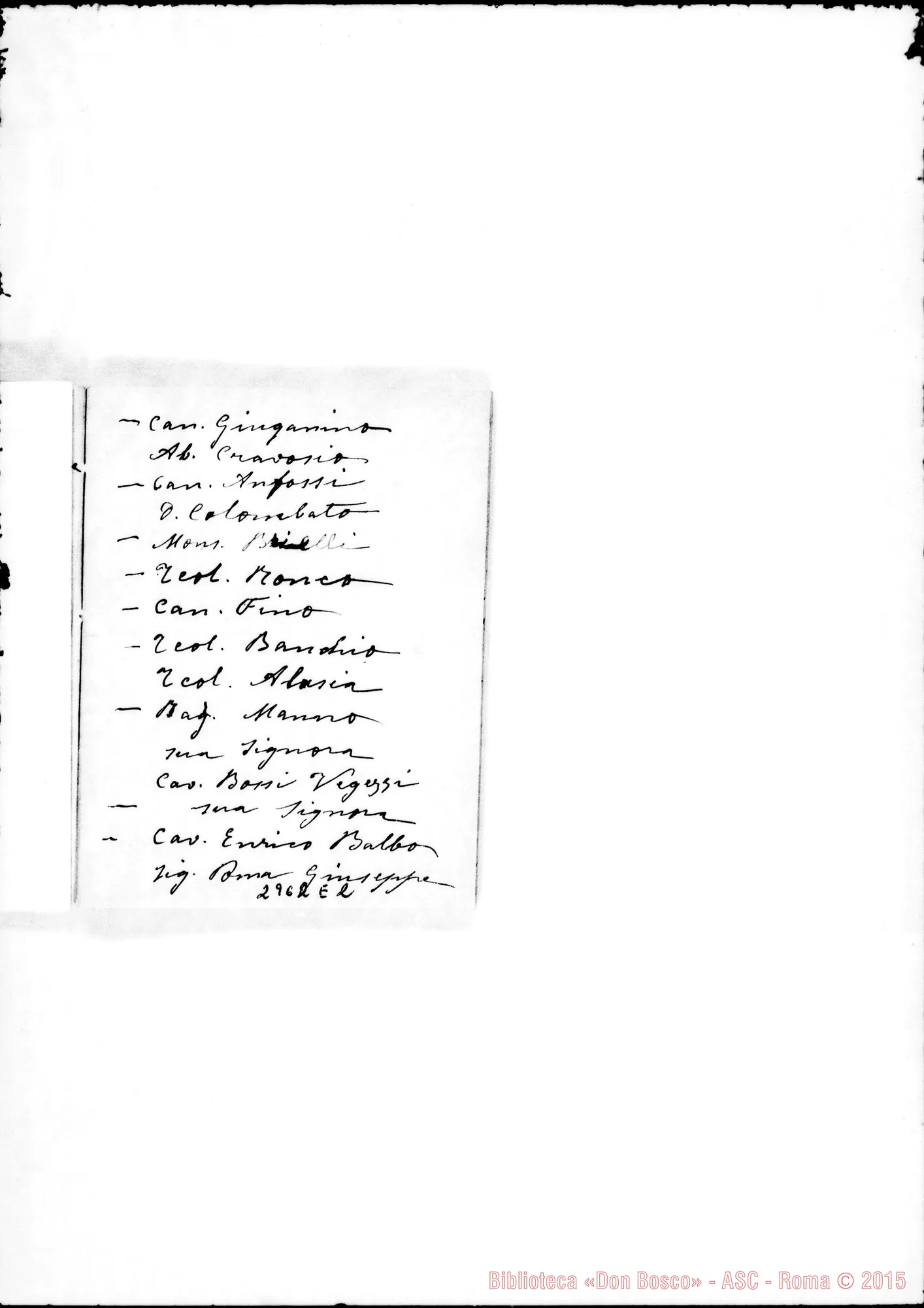 Fotogramma E 2 — Invitati A pranzo dall* 8-07-1906