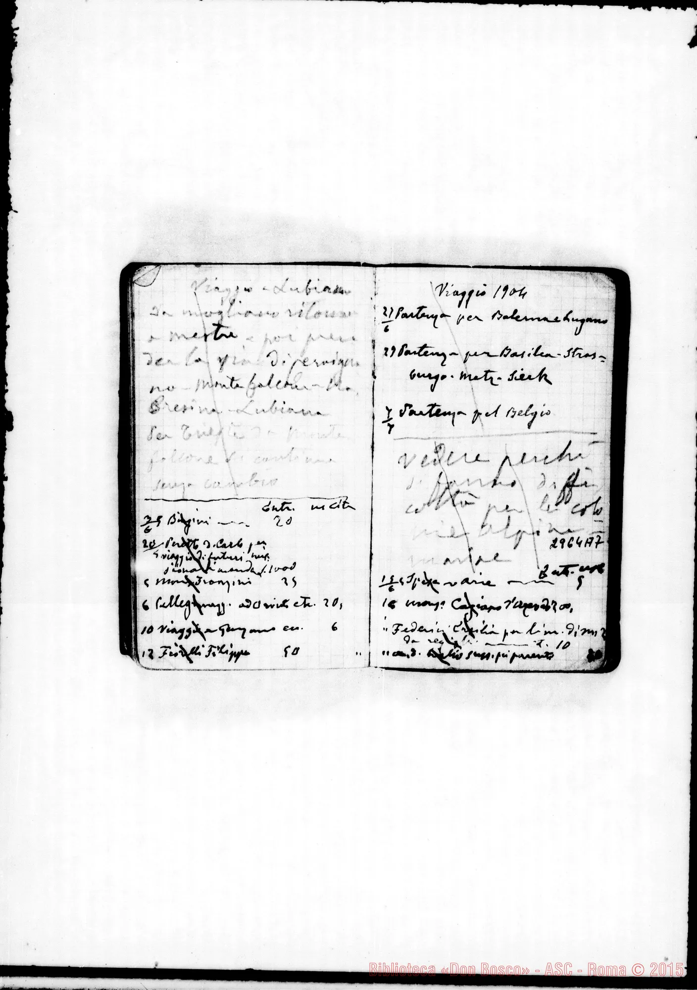 Fotogramma A 7 — Appunti per conferenze E avvisi, della distribuzione del personale, delle diverse necessità delle case E delle persone. Tutto di D. Rua