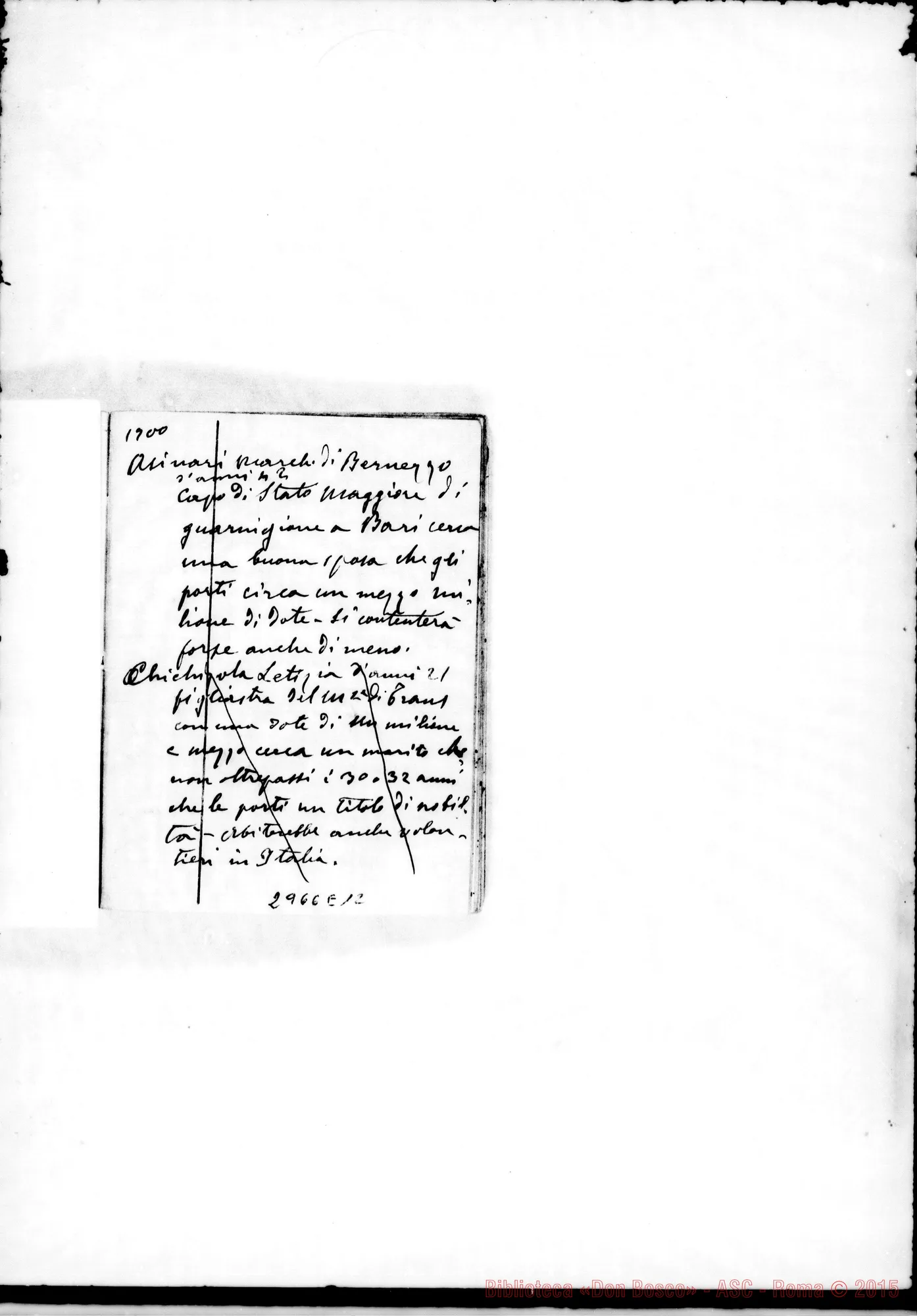 Fotogramma E 12 — Domande di impieghi: Da nov.1899 fino A mar. 1907. Tutto ms. Rua